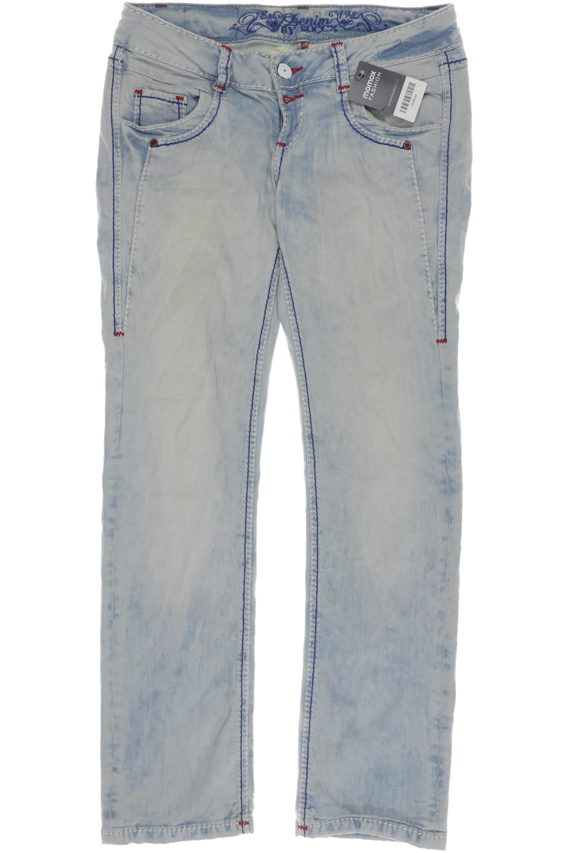 

Soccx Damen Jeans, blau, Gr. 30