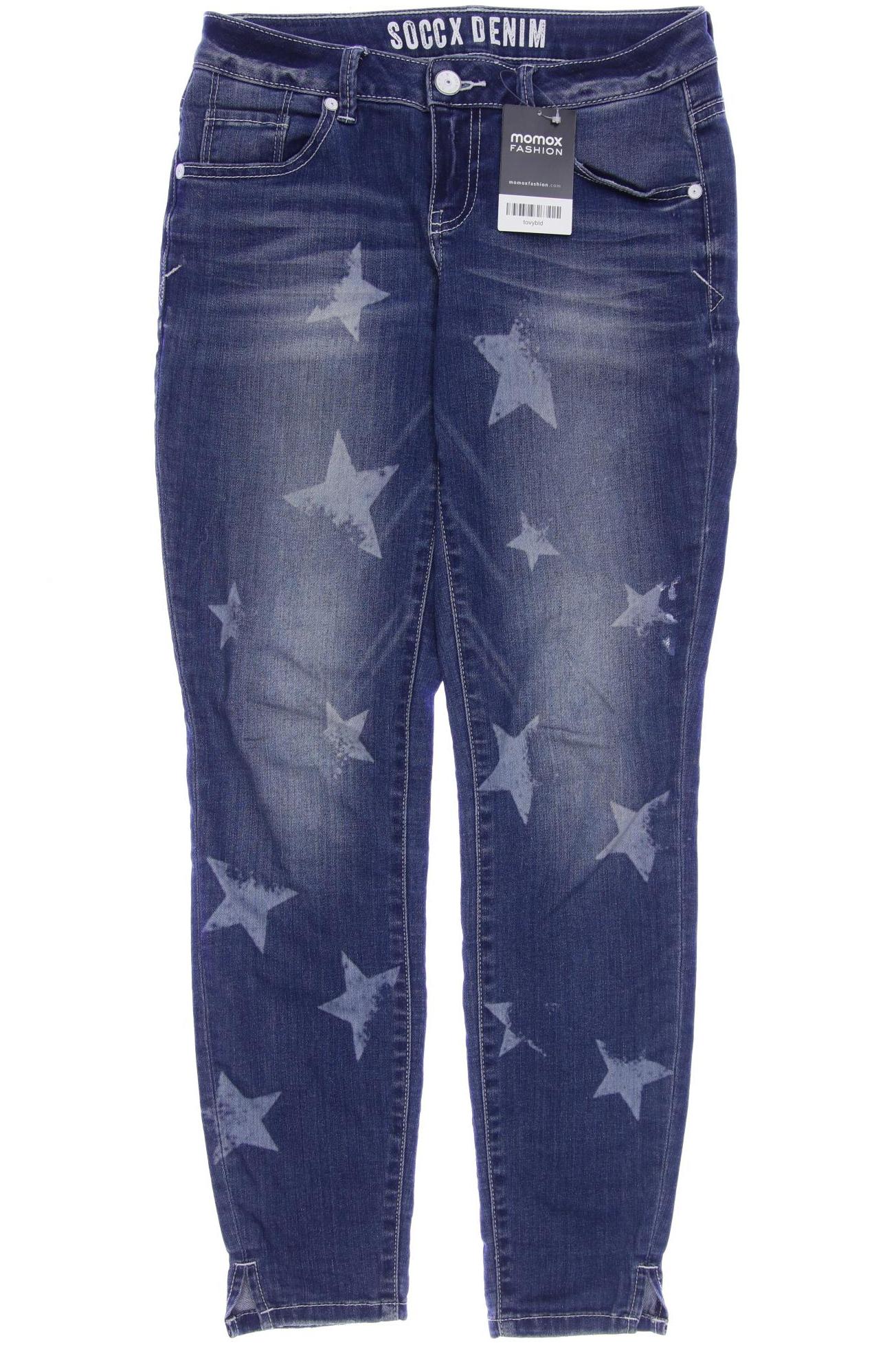 

Soccx Damen Jeans, blau, Gr. 27