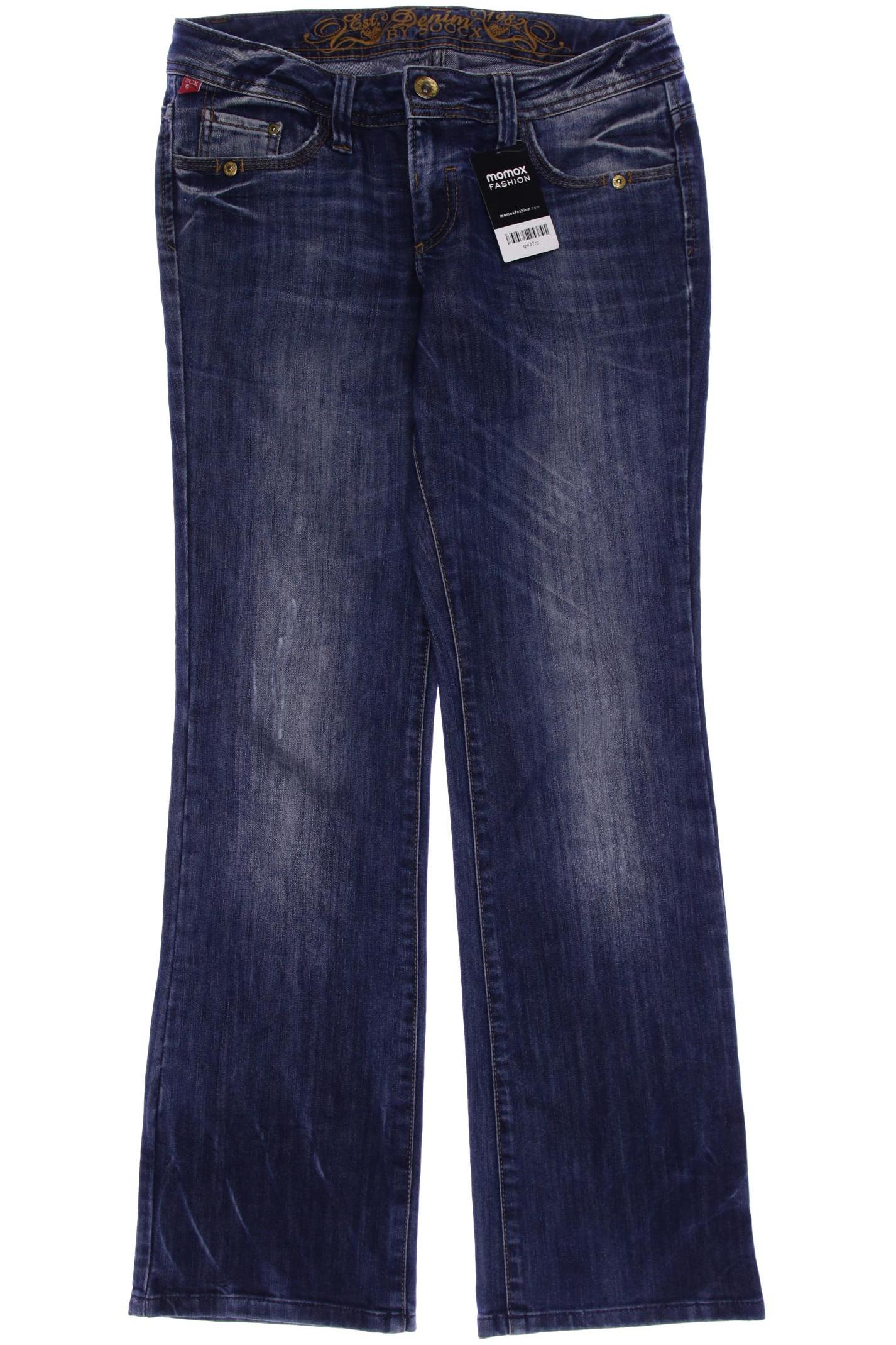 

SOCCX Damen Jeans, marineblau