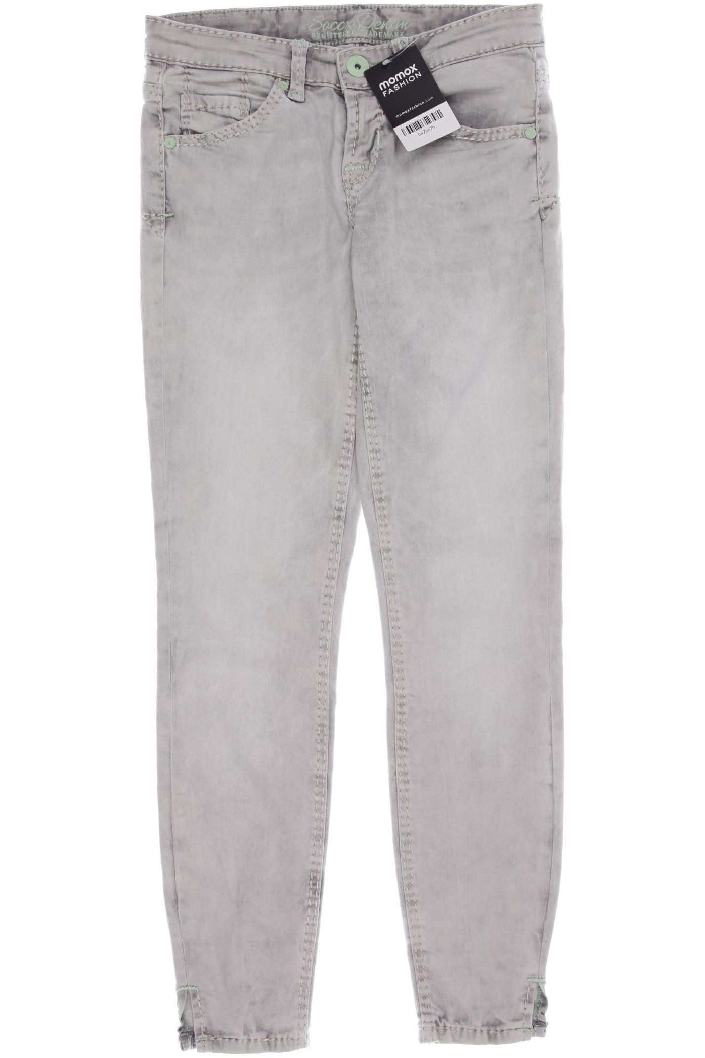 

SOCCX Damen Jeans, grau