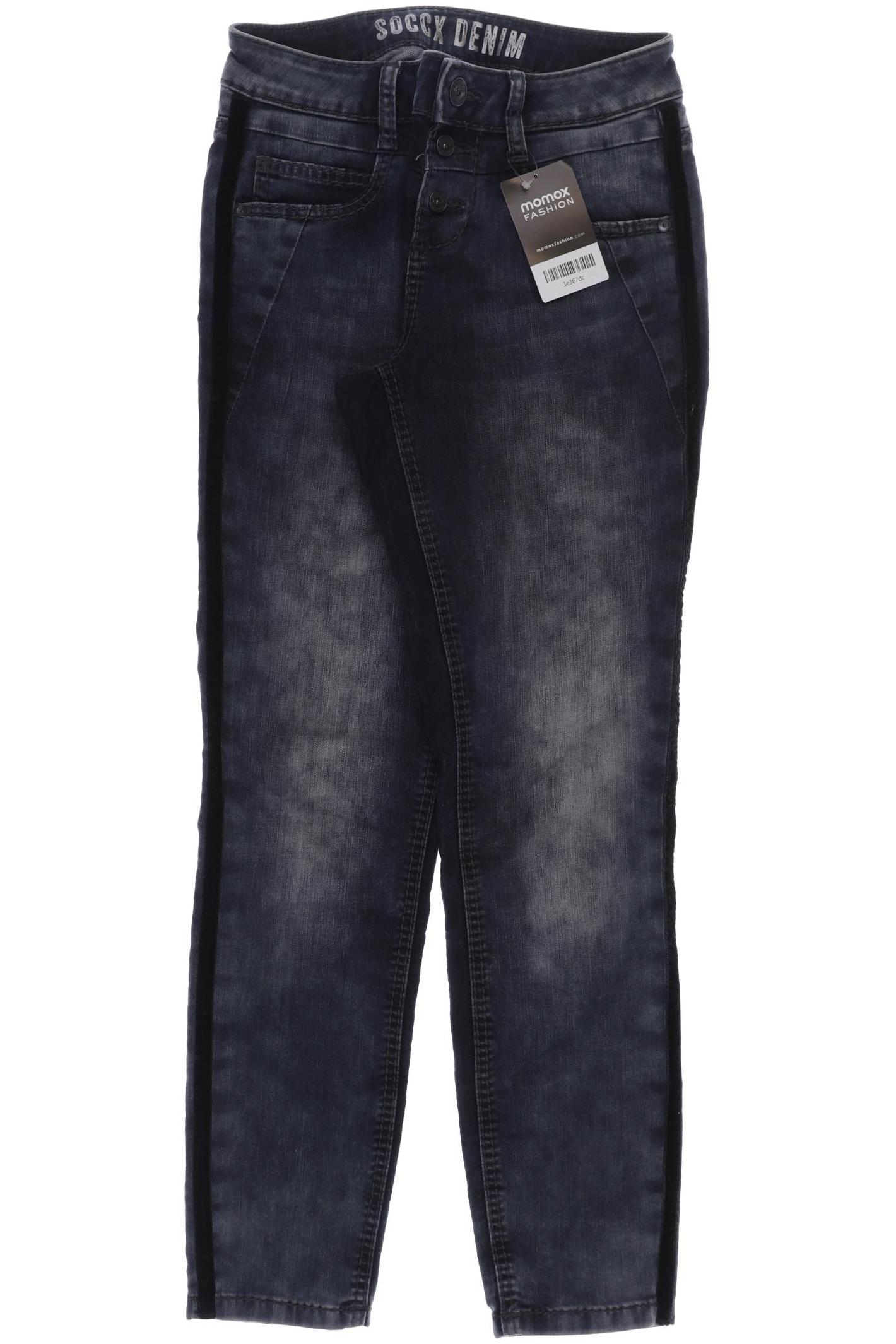 

SOCCX Damen Jeans, blau
