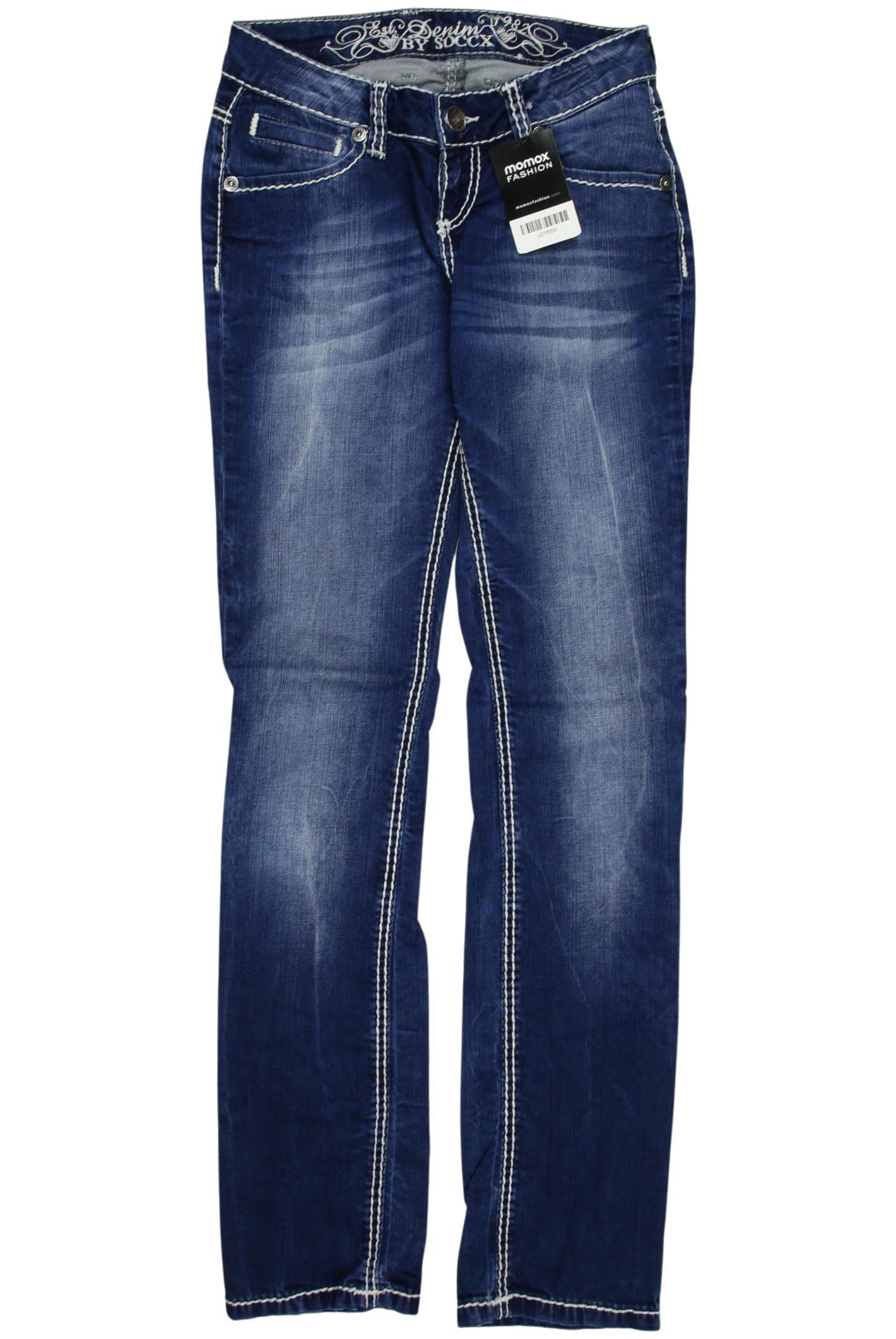 

Soccx Damen Jeans, blau, Gr. 27