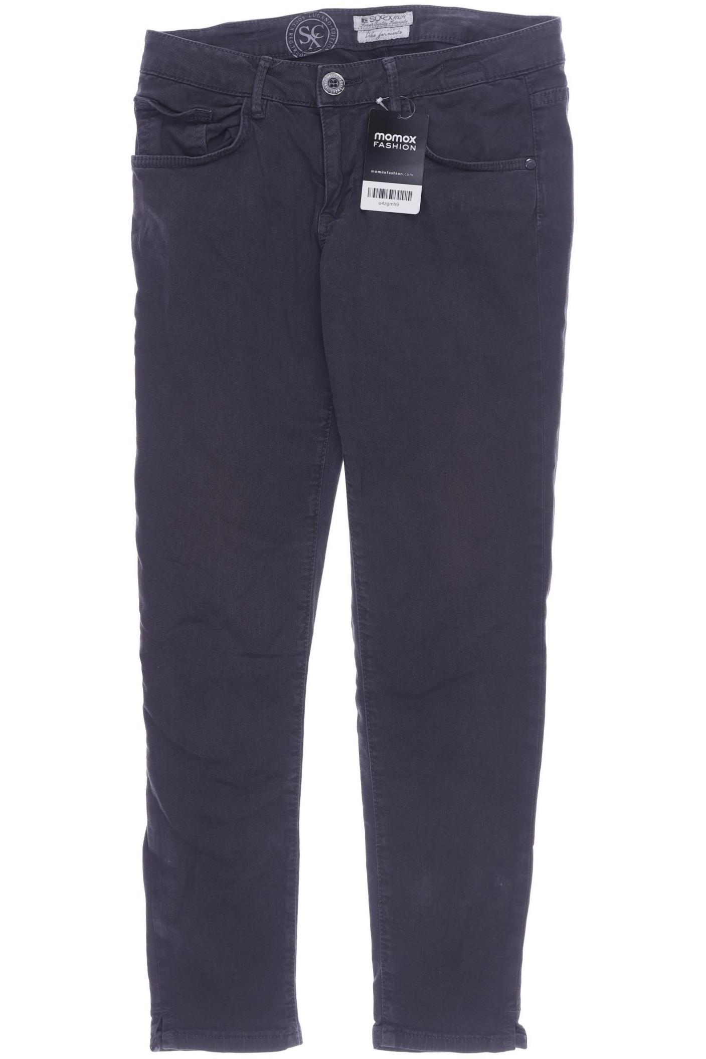 

SOCCX Damen Jeans, grau