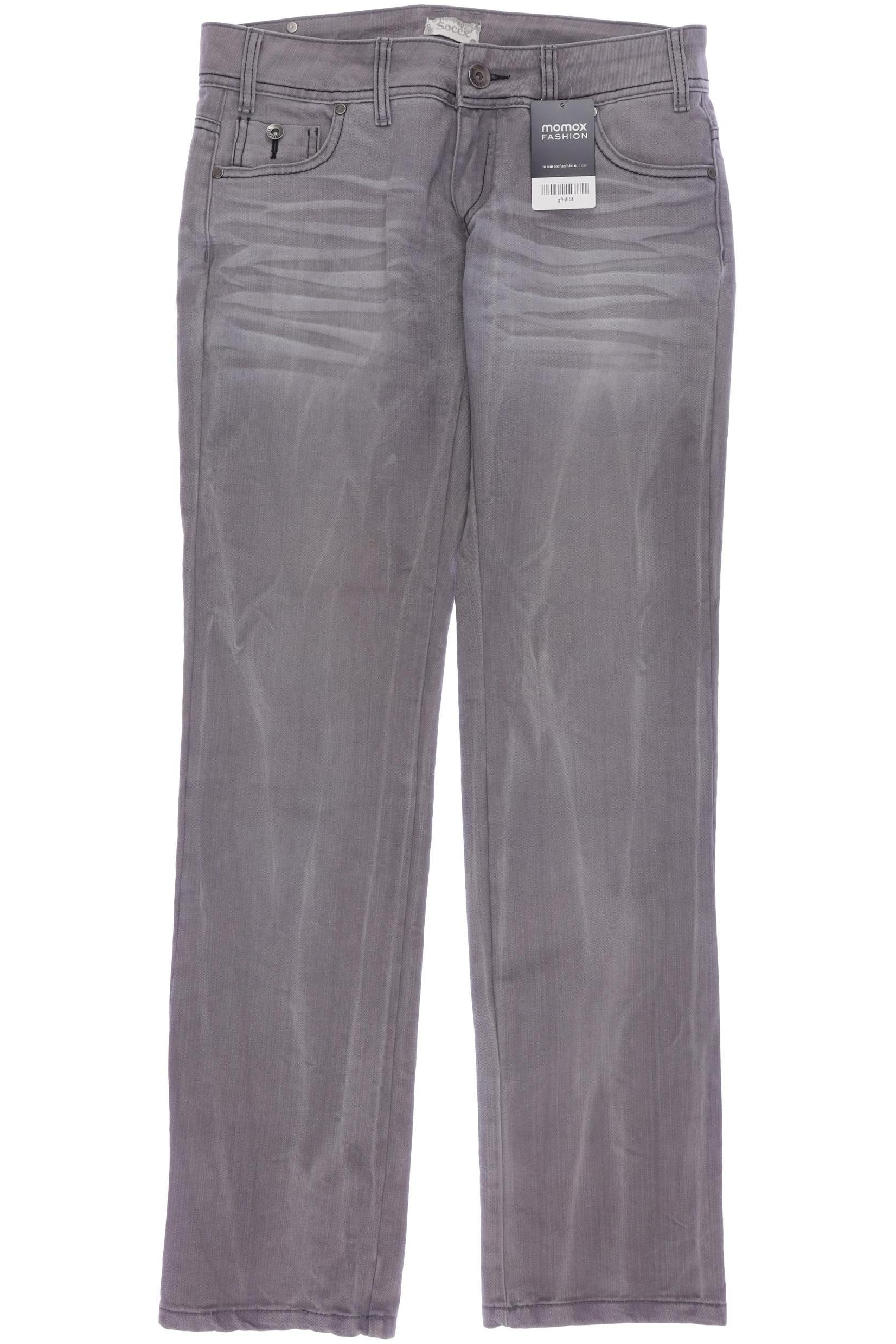 

Soccx Damen Jeans, grau, Gr. 0