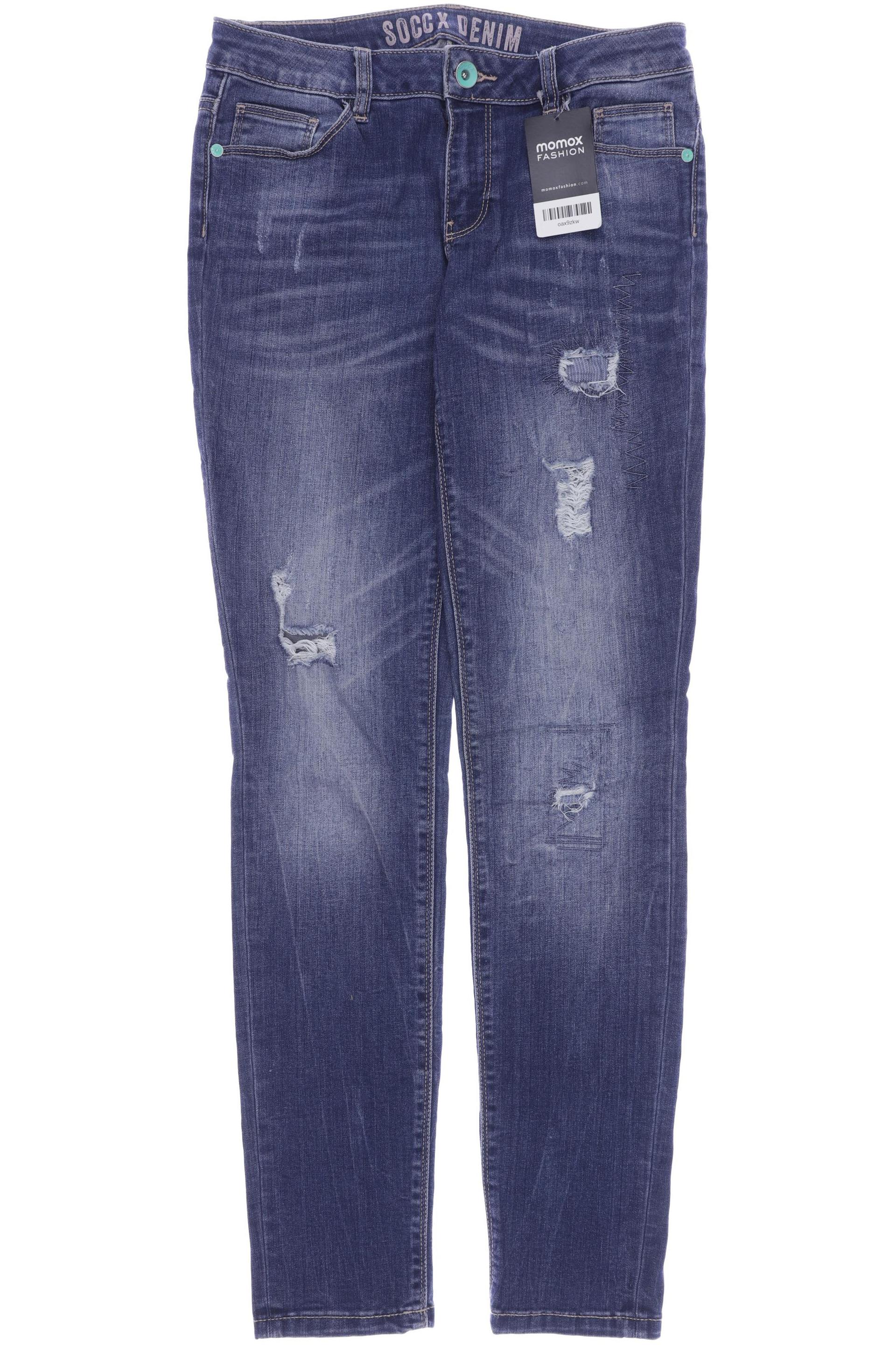 

Soccx Damen Jeans, blau, Gr. 40