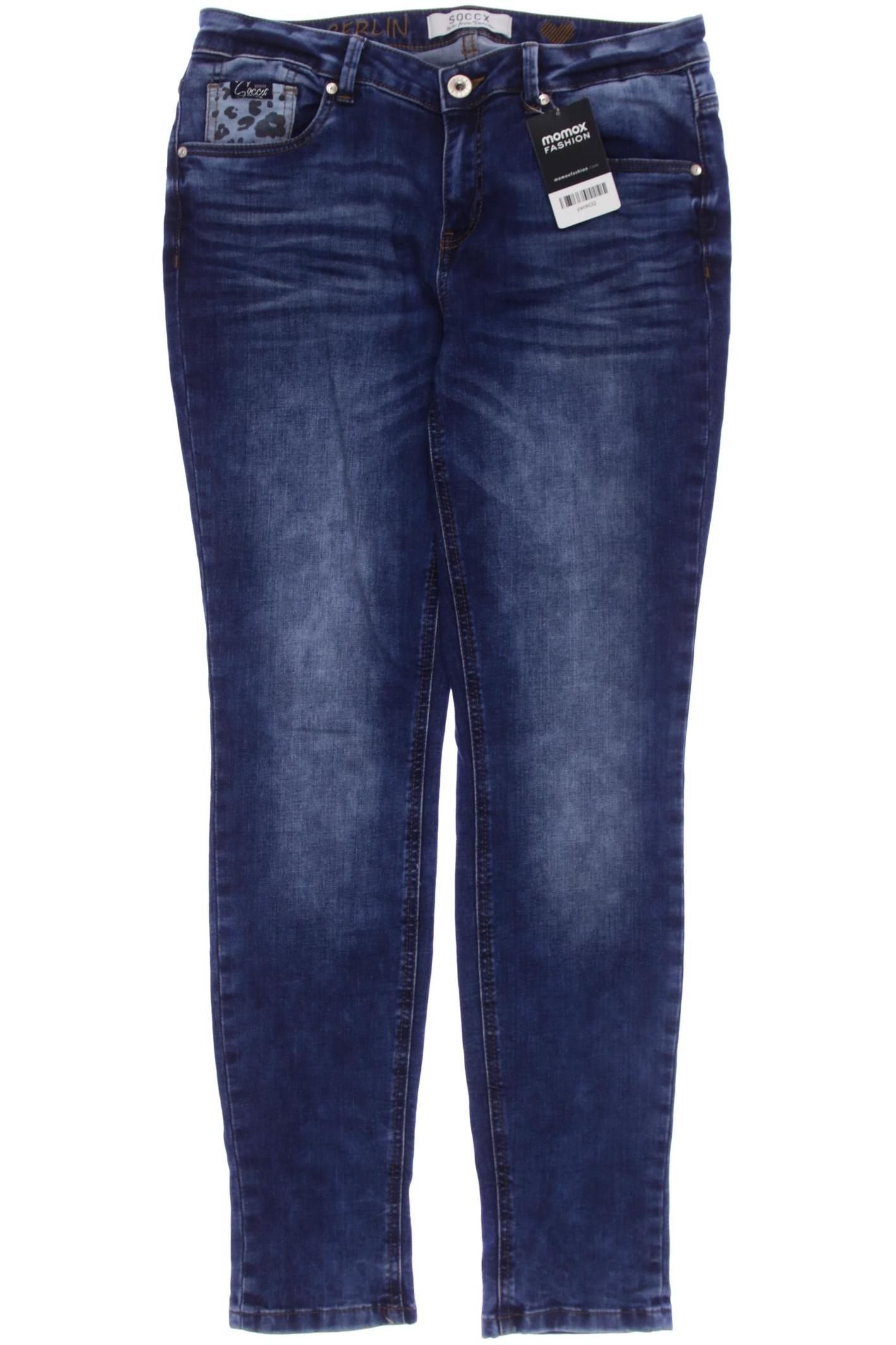 

Soccx Damen Jeans, blau, Gr. 30