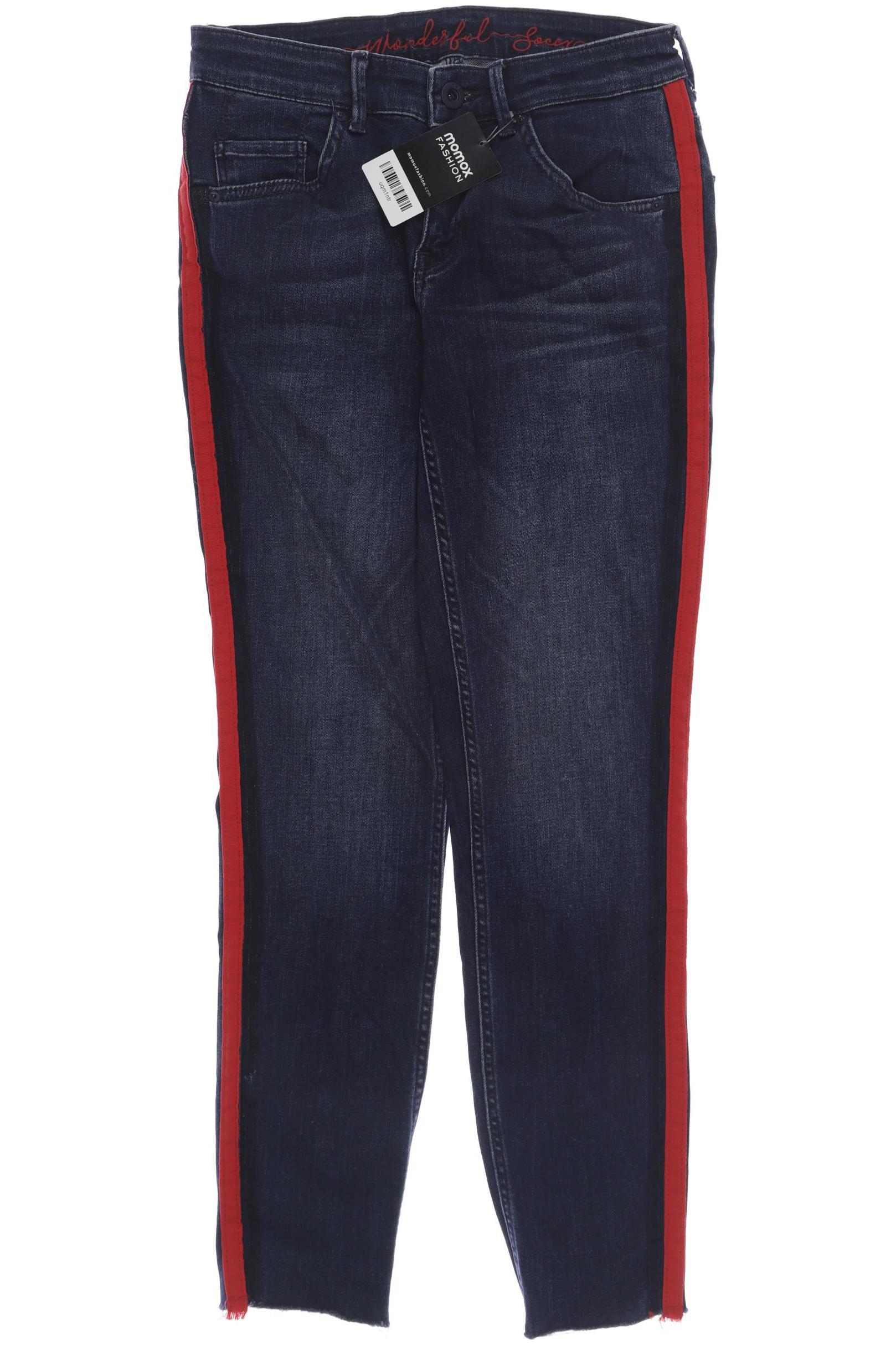

SOCCX Damen Jeans, marineblau