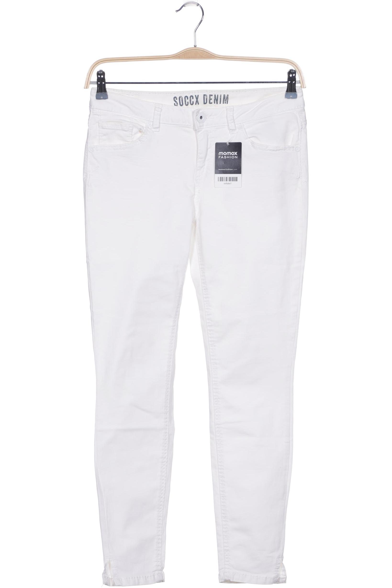 

SOCCX Damen Jeans, weiß