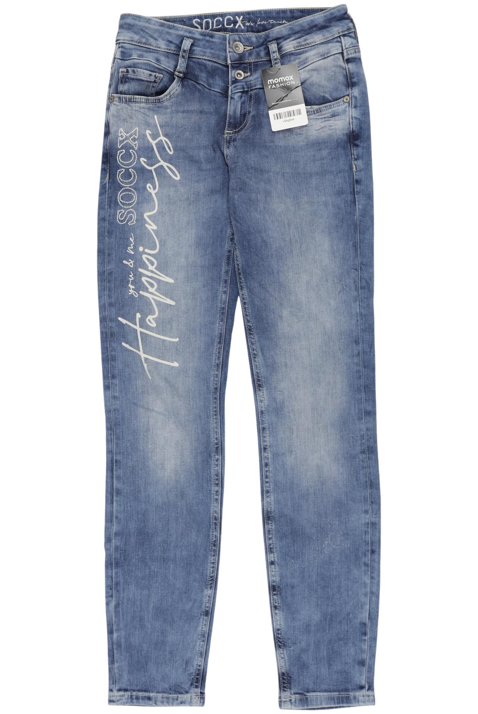 

Soccx Damen Jeans, blau, Gr. 26