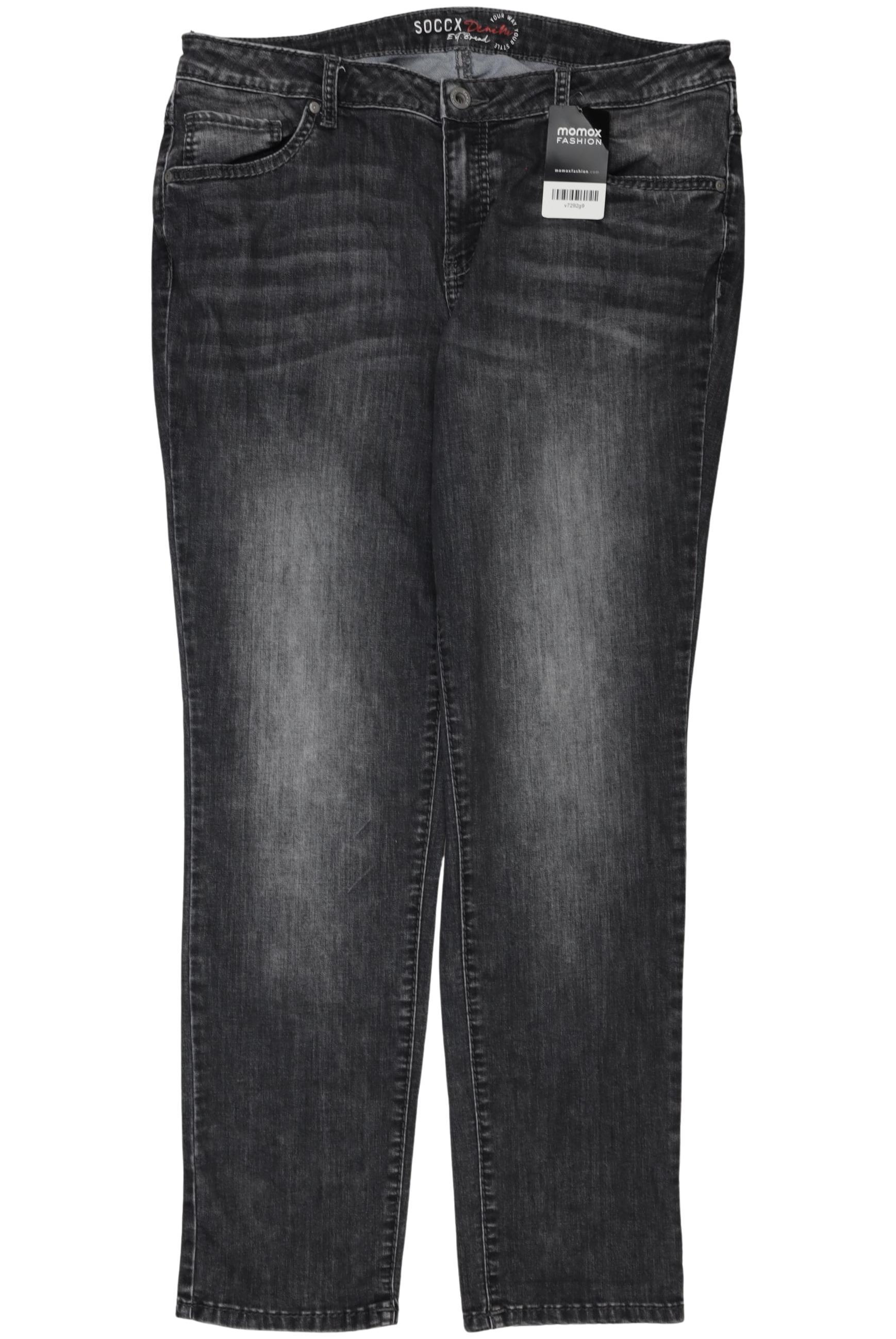 

Soccx Damen Jeans, grau, Gr. 34