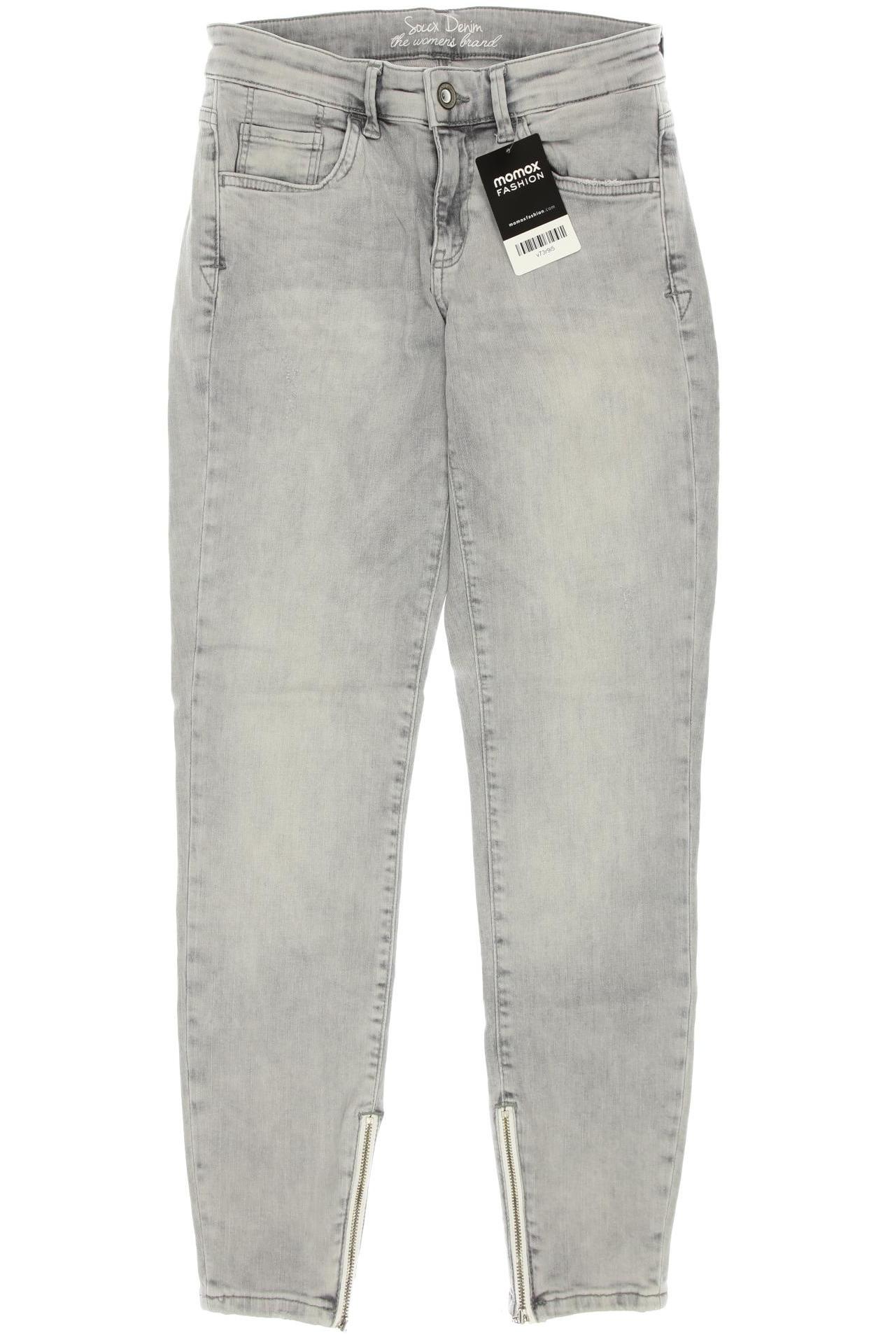 

SOCCX Damen Jeans, grau