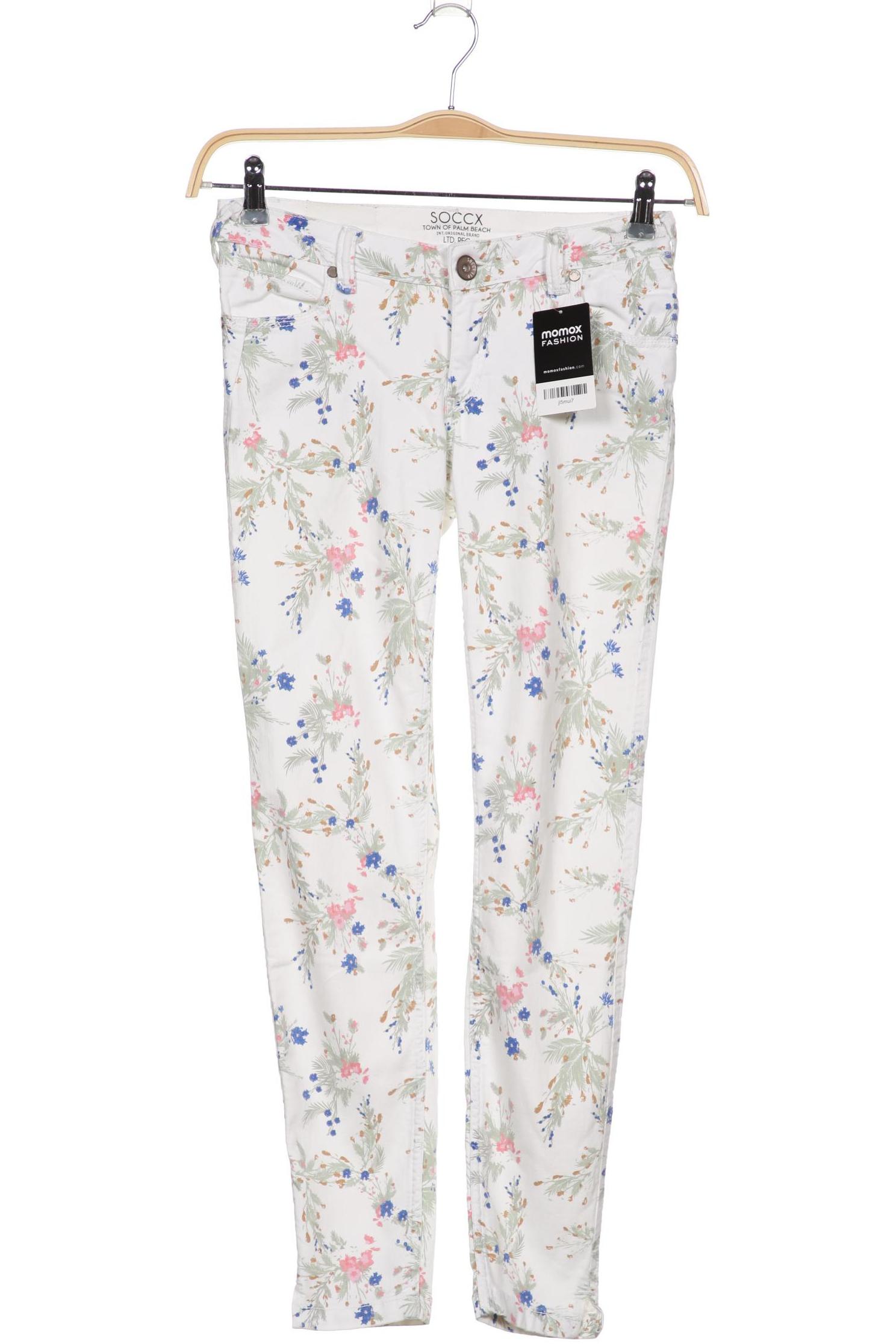 

Soccx Damen Jeans, weiß, Gr. 27
