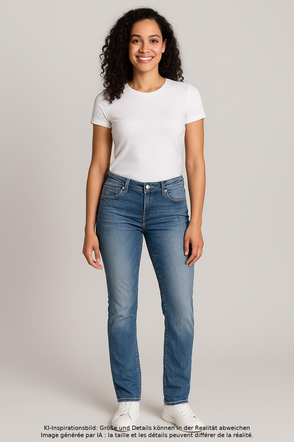 

Soccx Damen Jeans, blau, Gr. 27