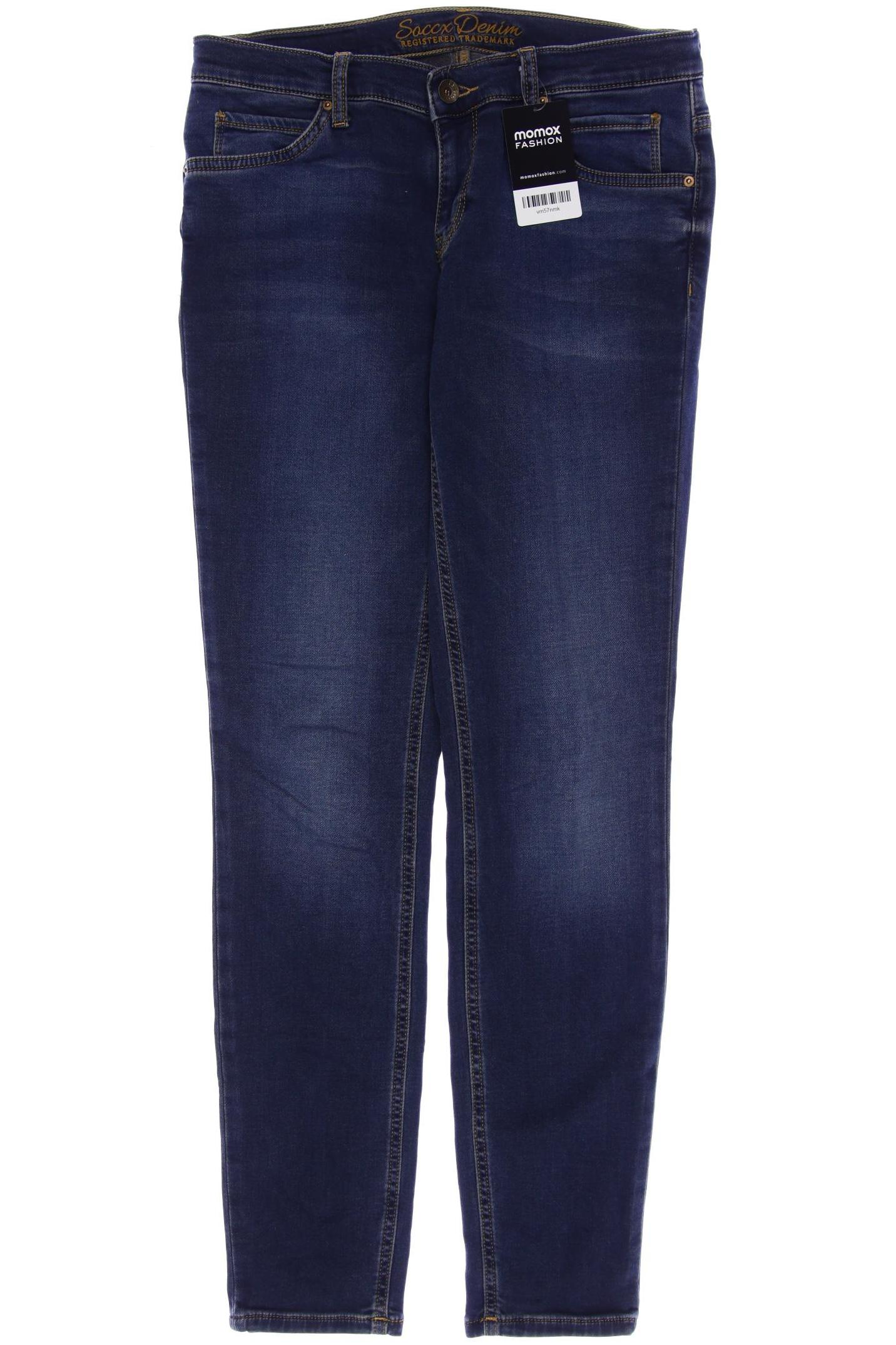 

SOCCX Damen Jeans, marineblau