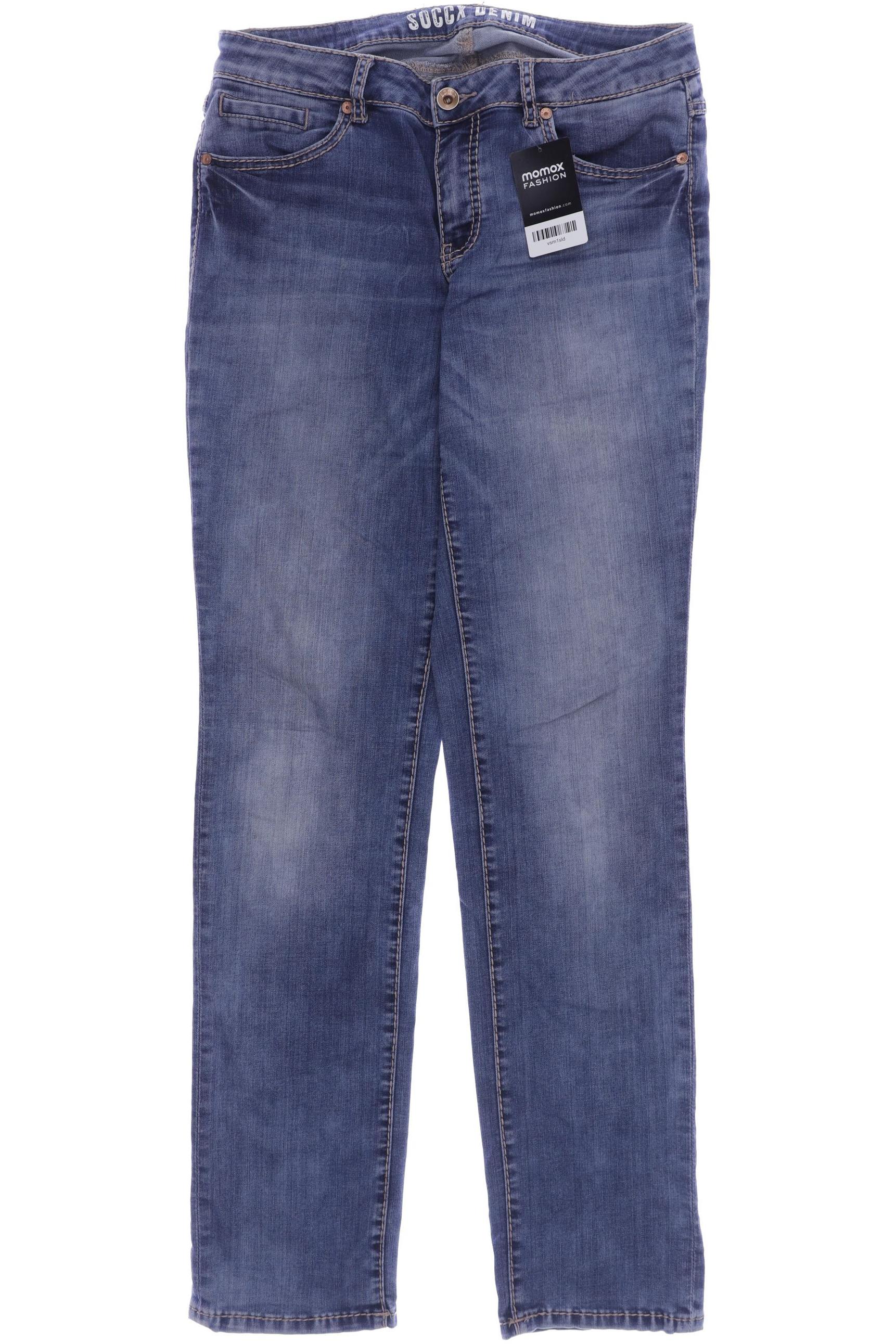 

SOCCX Damen Jeans, blau