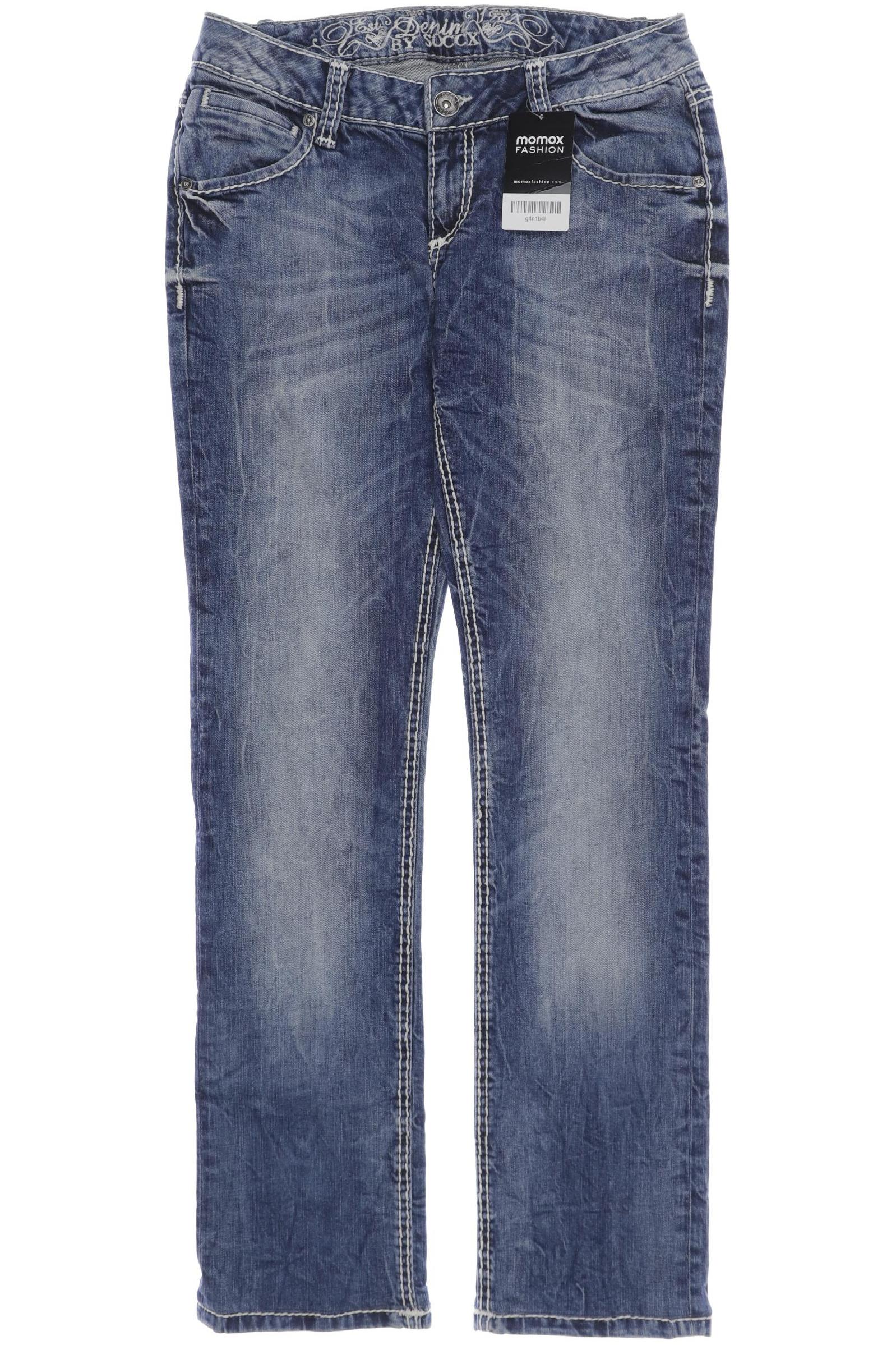 

SOCCX Damen Jeans, blau