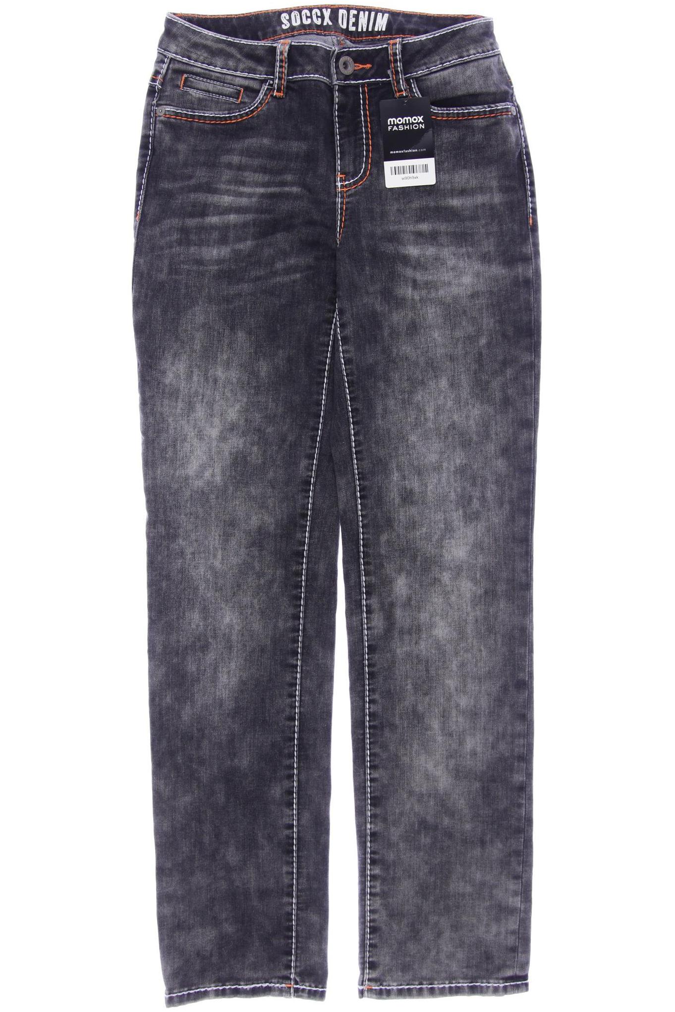 

Soccx Damen Jeans, grau, Gr. 27