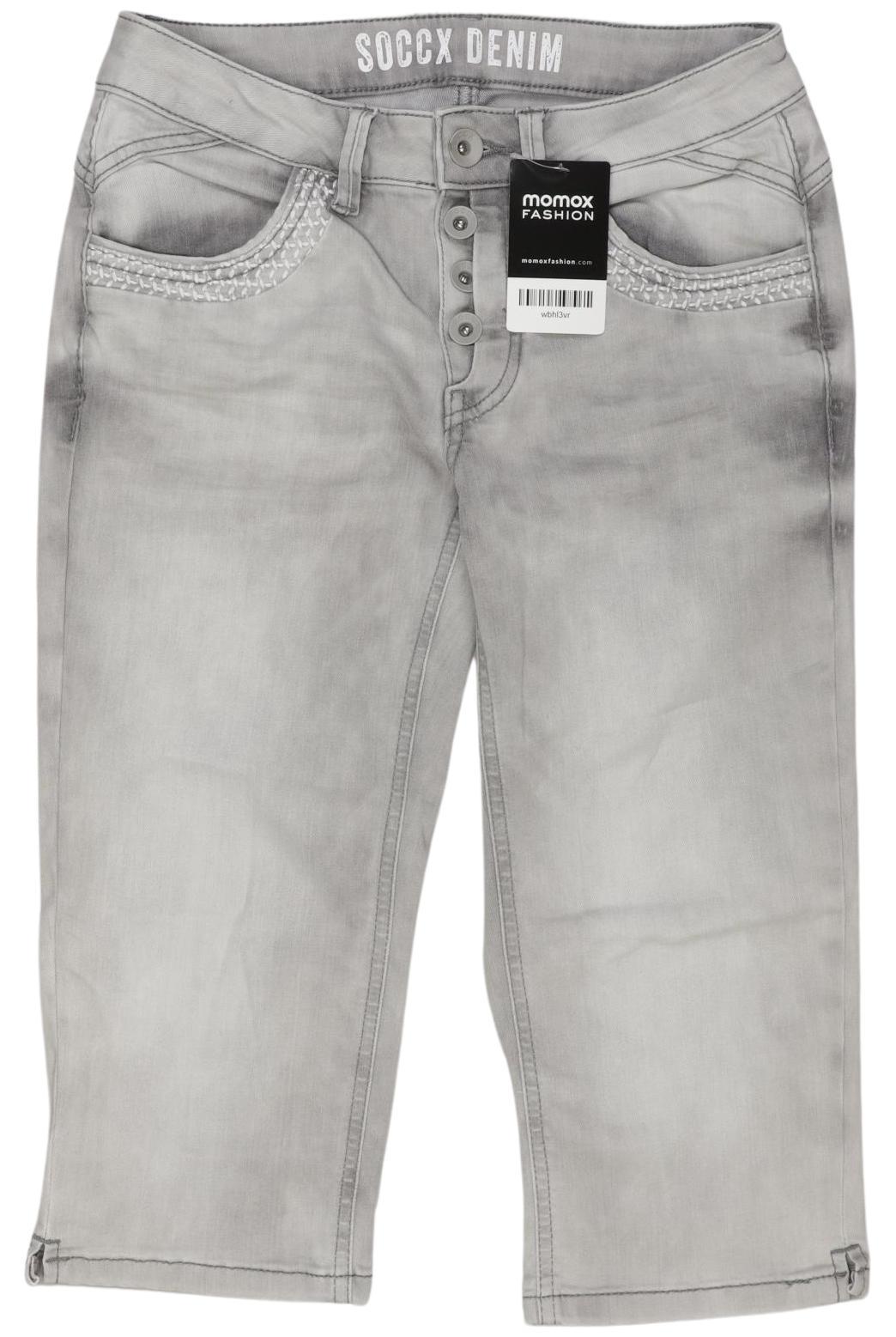 

Soccx Damen Jeans, grau, Gr. 26