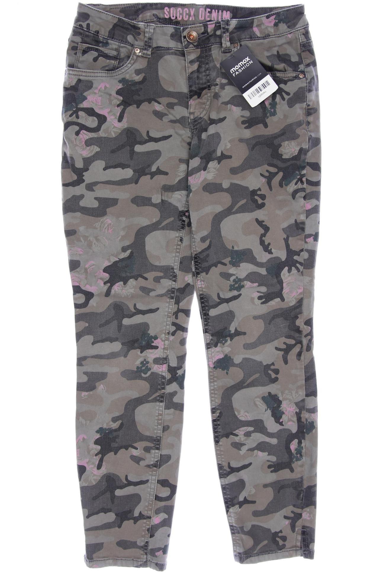 

SOCCX Damen Jeans, grau