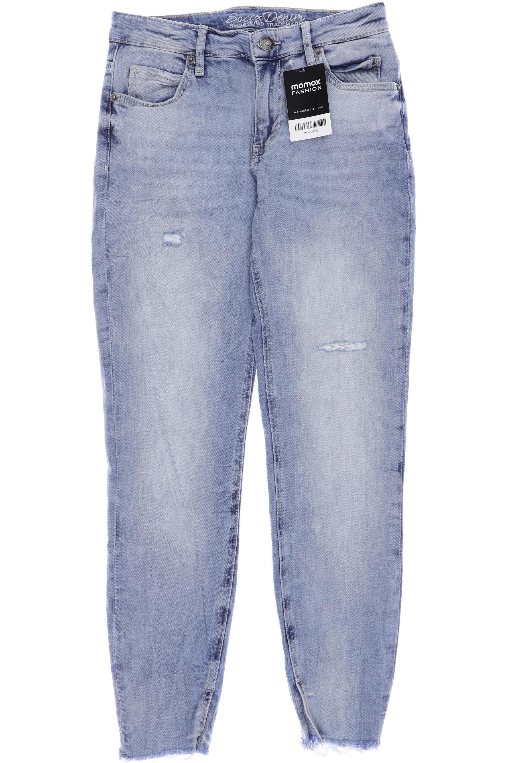 

SOCCX Damen Jeans, hellblau