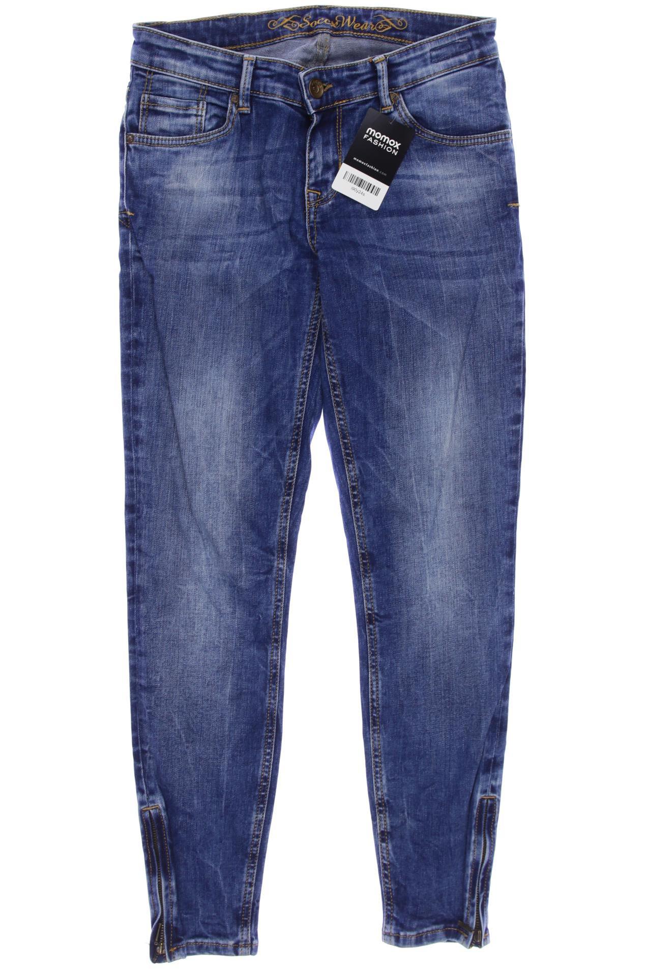 

Soccx Damen Jeans, blau, Gr. 28