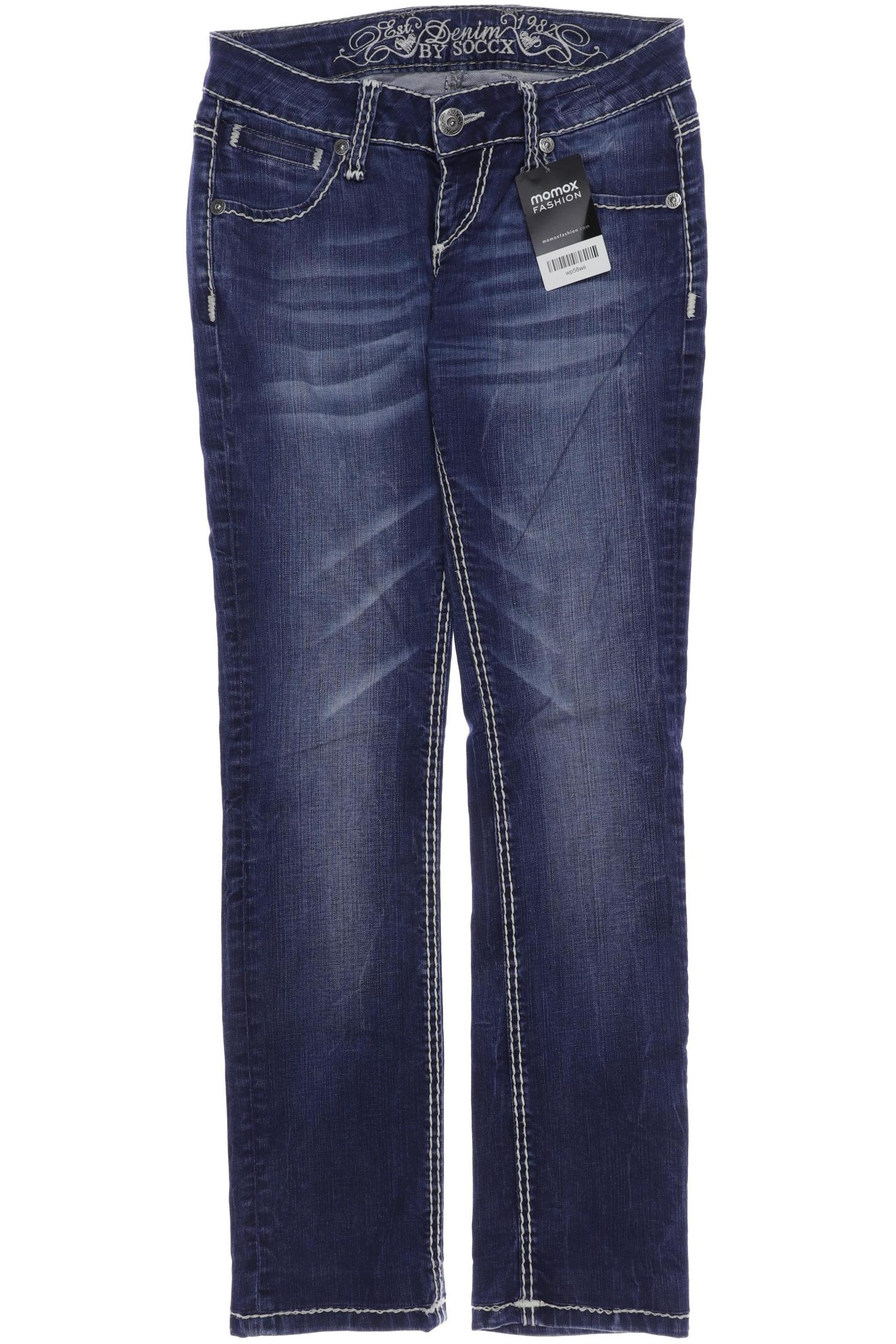 

Soccx Damen Jeans, blau, Gr. 26