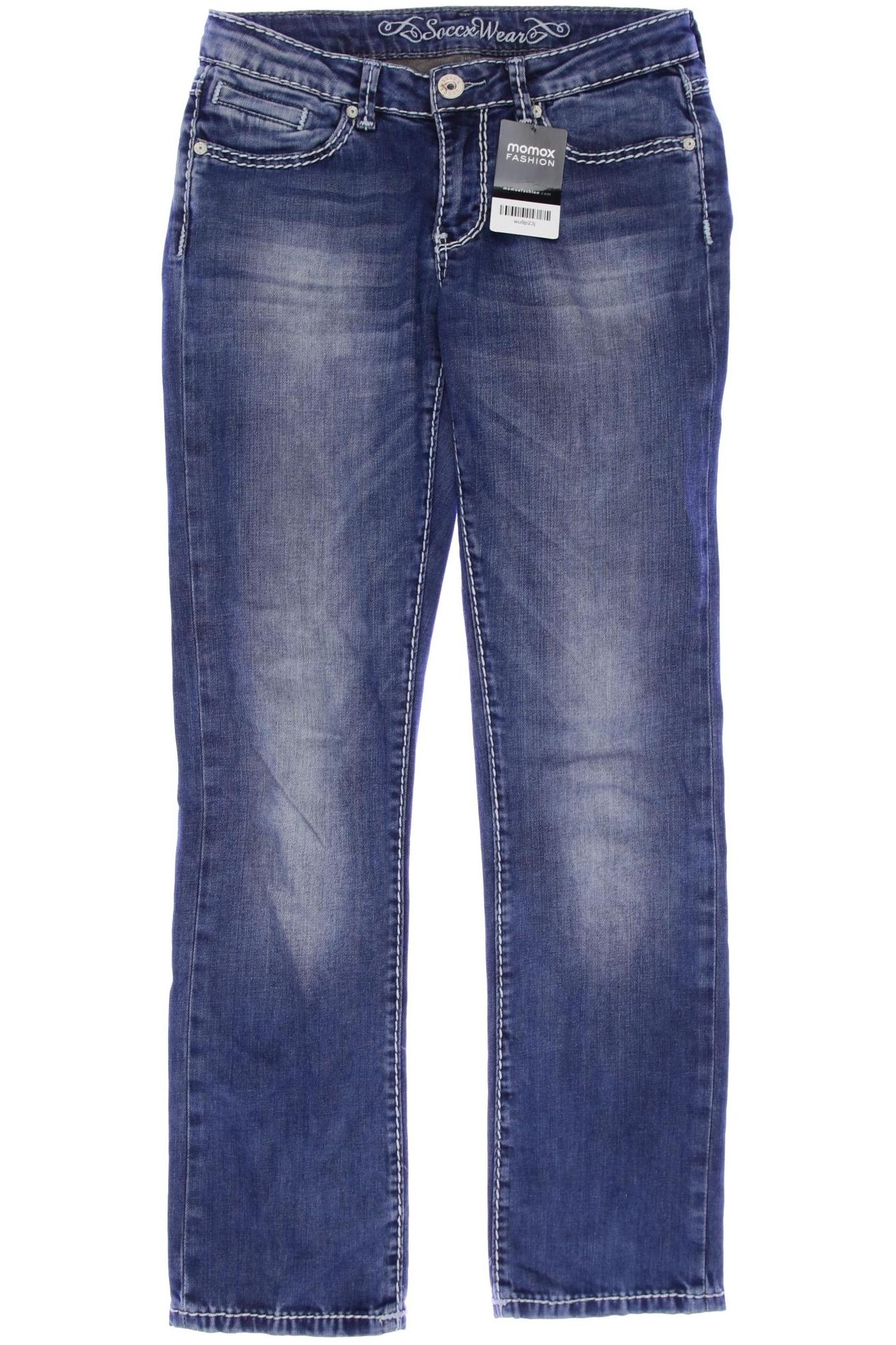 

Soccx Damen Jeans, blau, Gr. 28