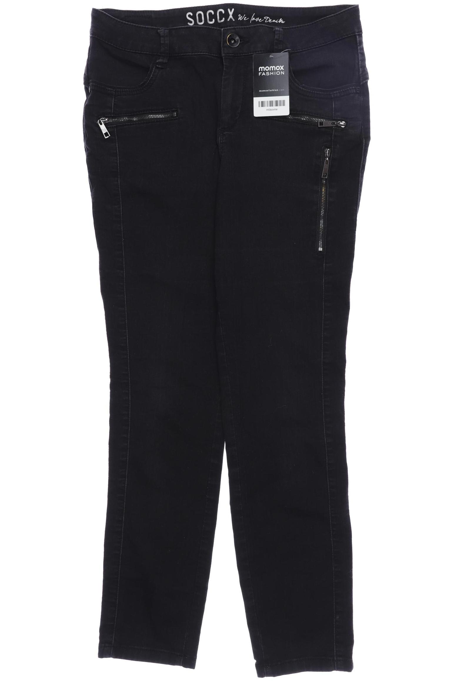

Soccx Damen Jeans, schwarz, Gr. 29
