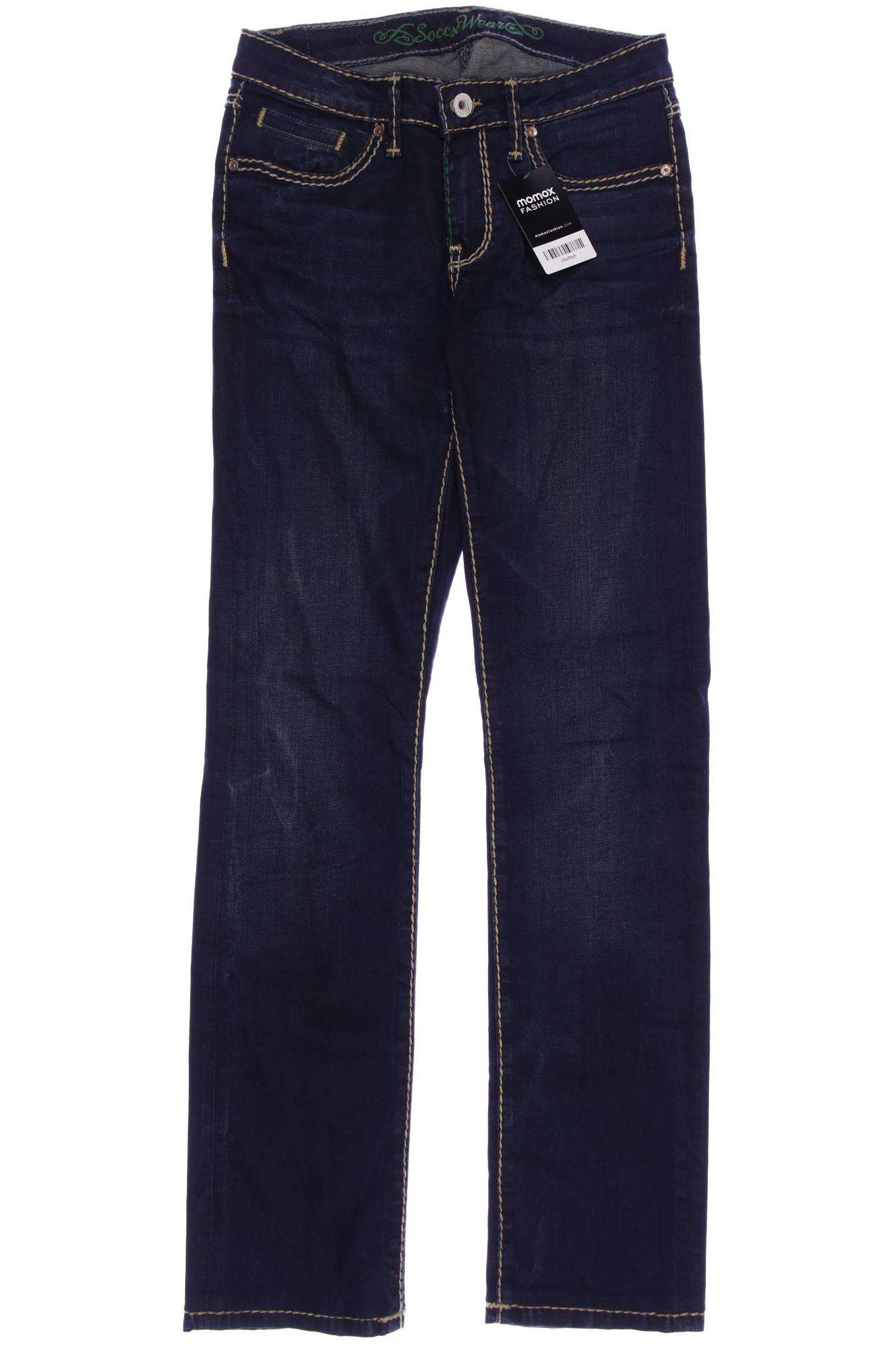 

SOCCX Damen Jeans, marineblau