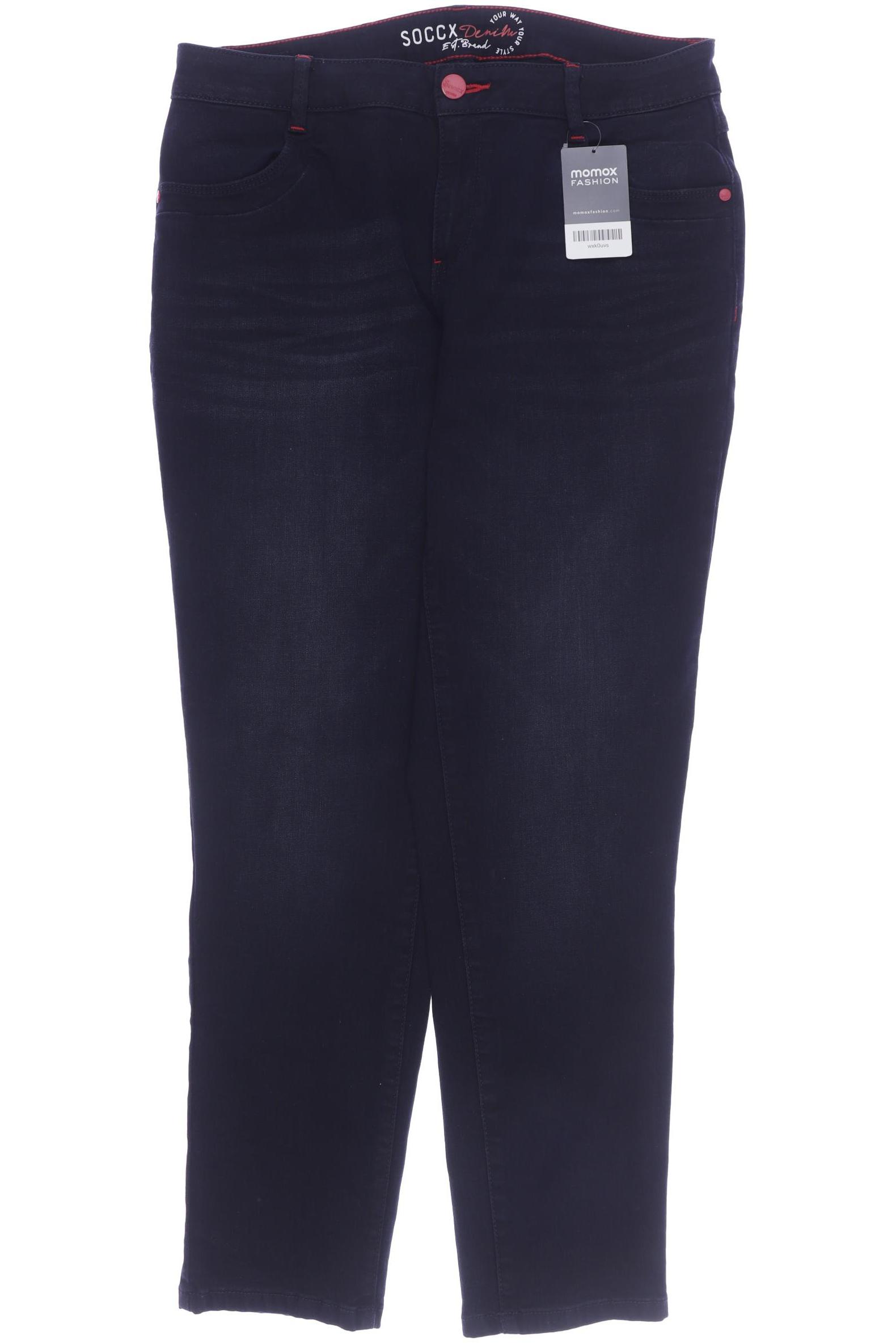 

SOCCX Damen Jeans, marineblau