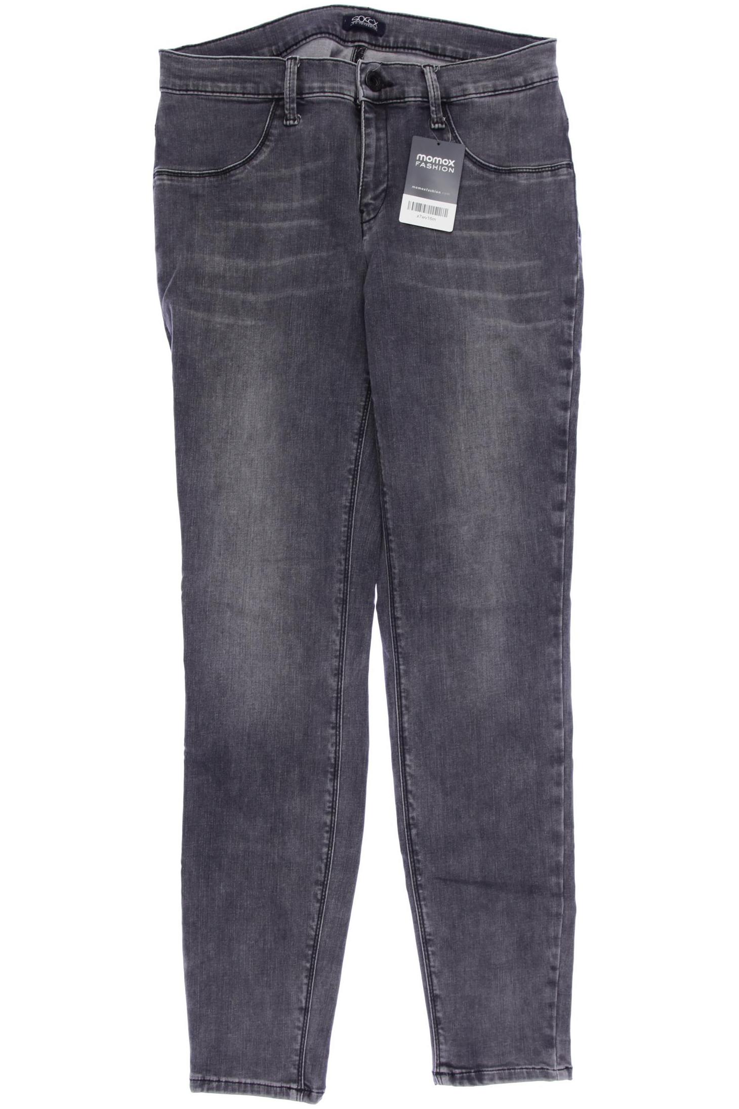 

Soccx Damen Jeans, grau, Gr. 30