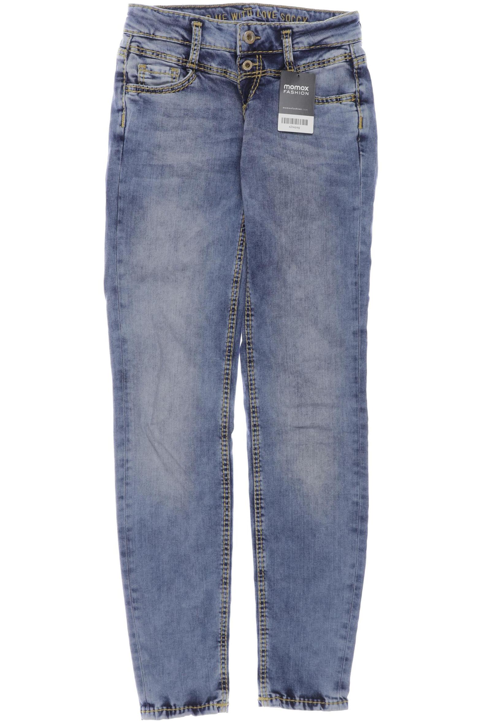 

SOCCX Damen Jeans, blau