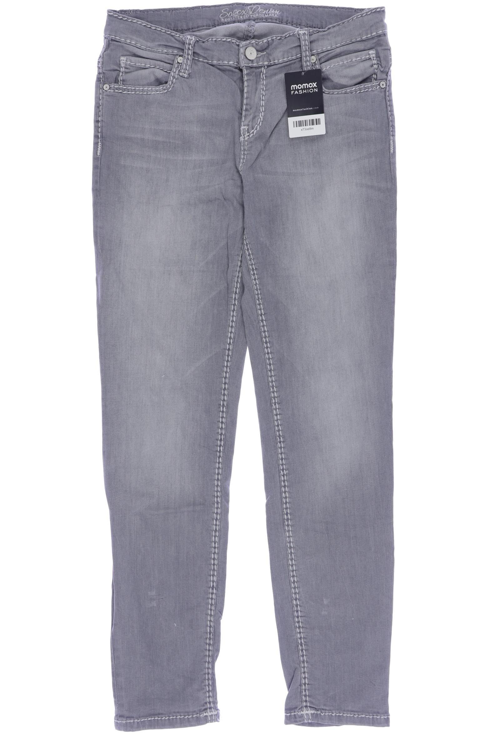 

Soccx Damen Jeans, grau, Gr. 30