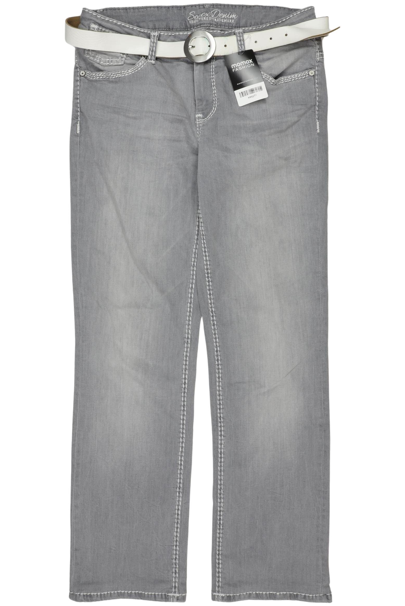 

Soccx Damen Jeans, grau, Gr. 30