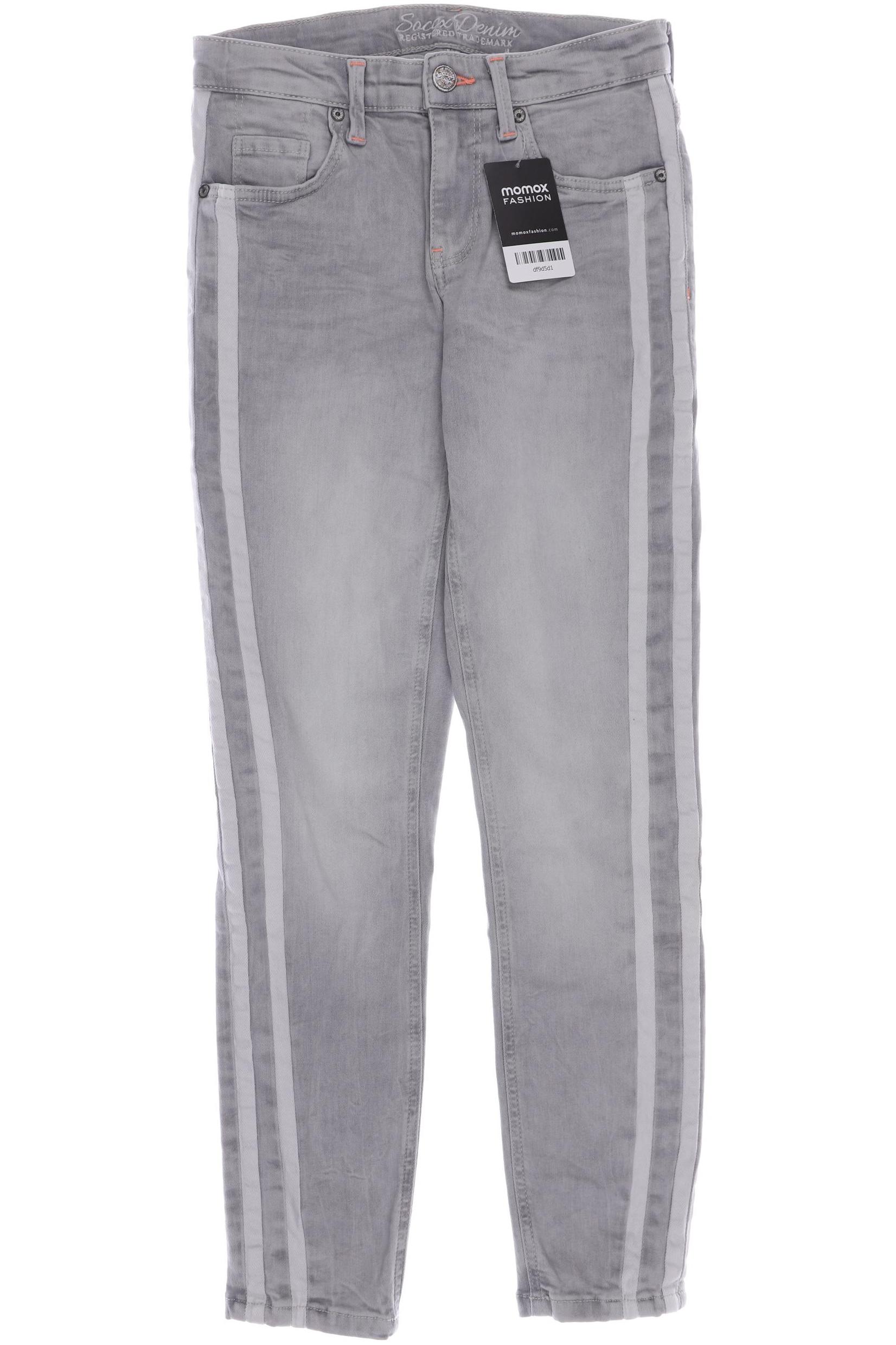 

SOCCX Damen Jeans, grau