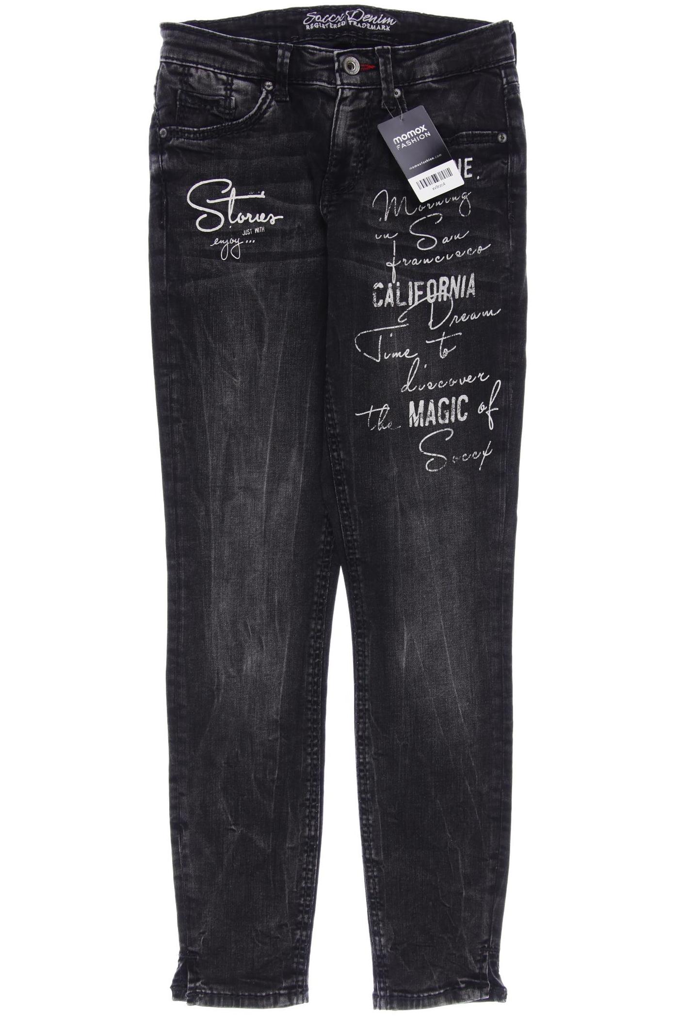 

SOCCX Damen Jeans, grau