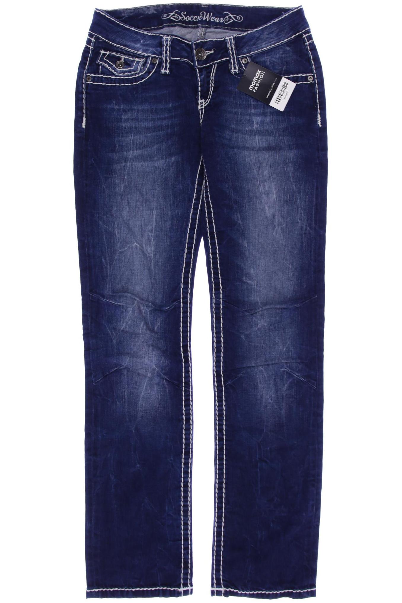 

SOCCX Damen Jeans, marineblau