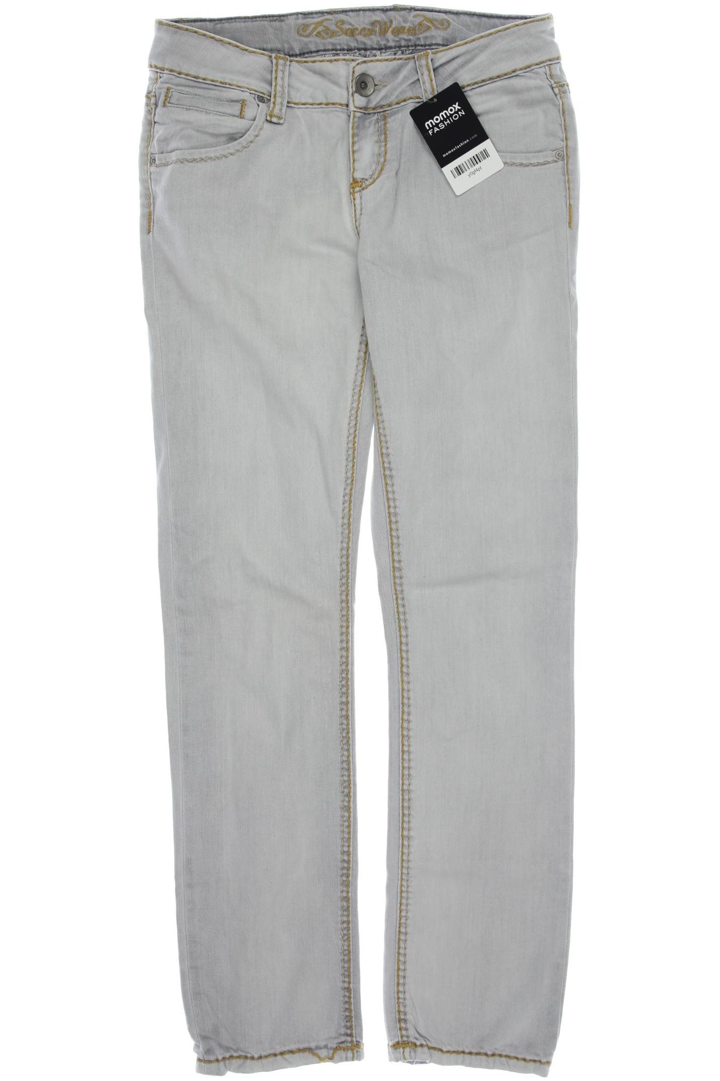 

Soccx Damen Jeans, grau, Gr. 28