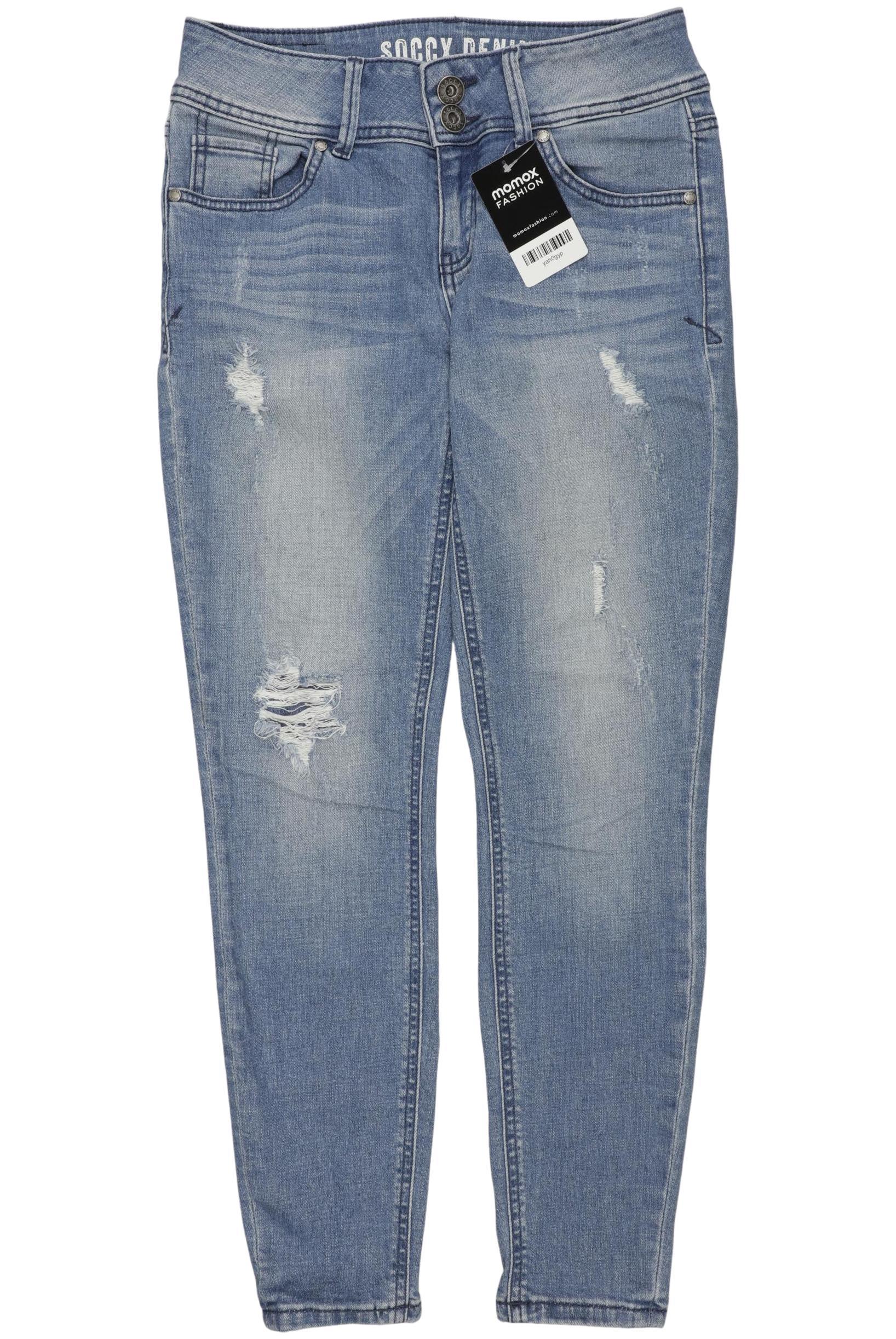 

Soccx Damen Jeans, blau, Gr. 27