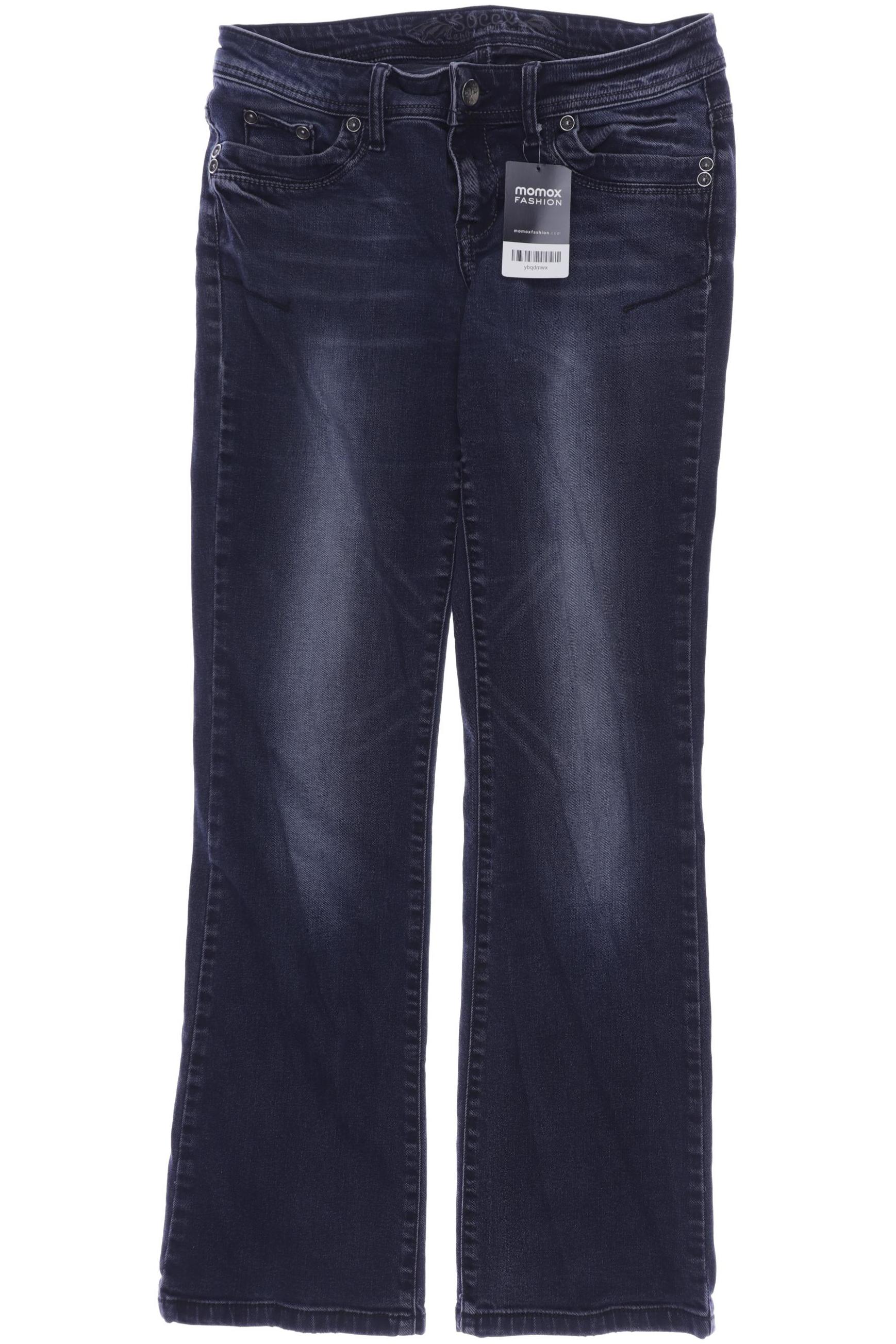 

SOCCX Damen Jeans, marineblau