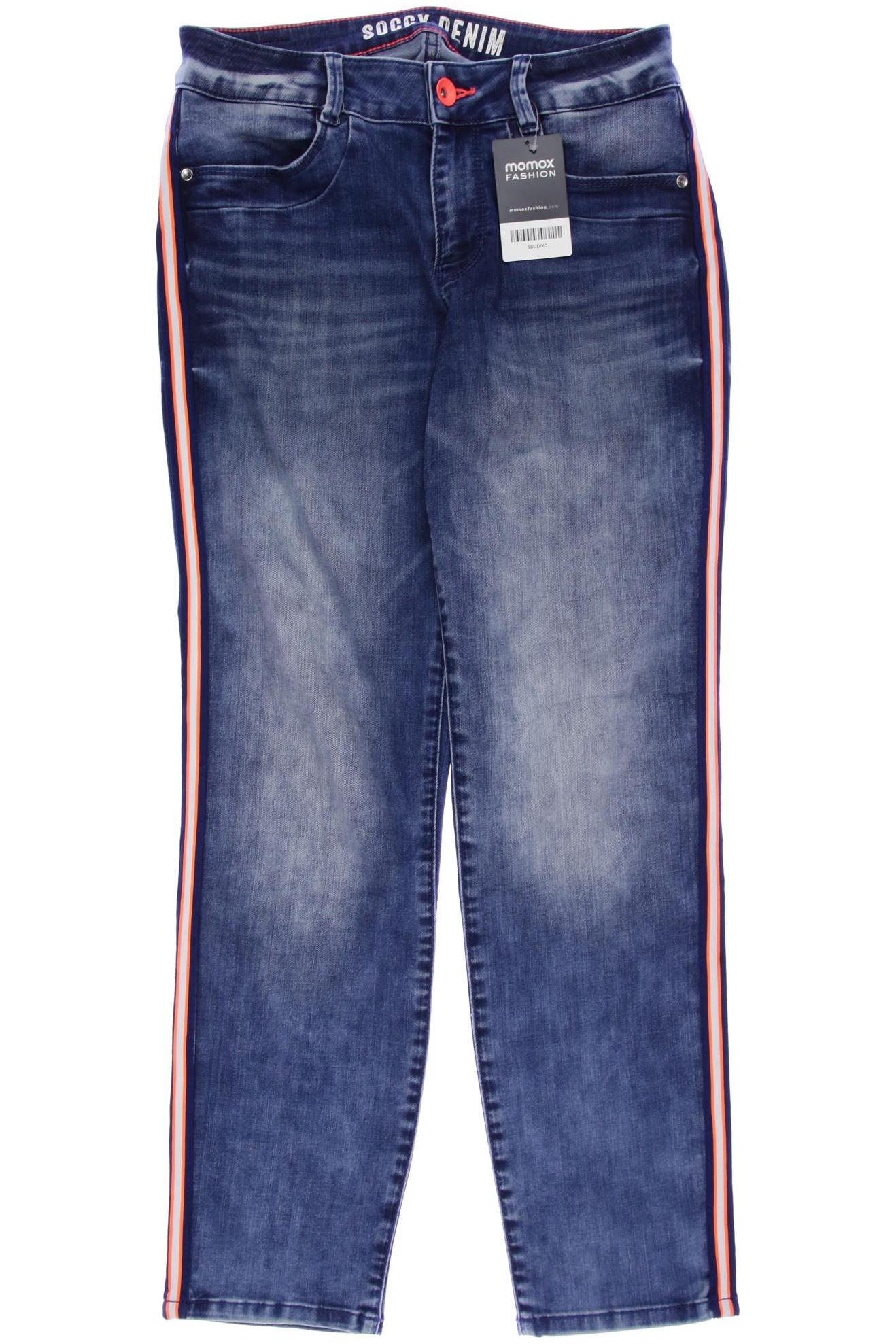 

Soccx Damen Jeans, blau, Gr. 28