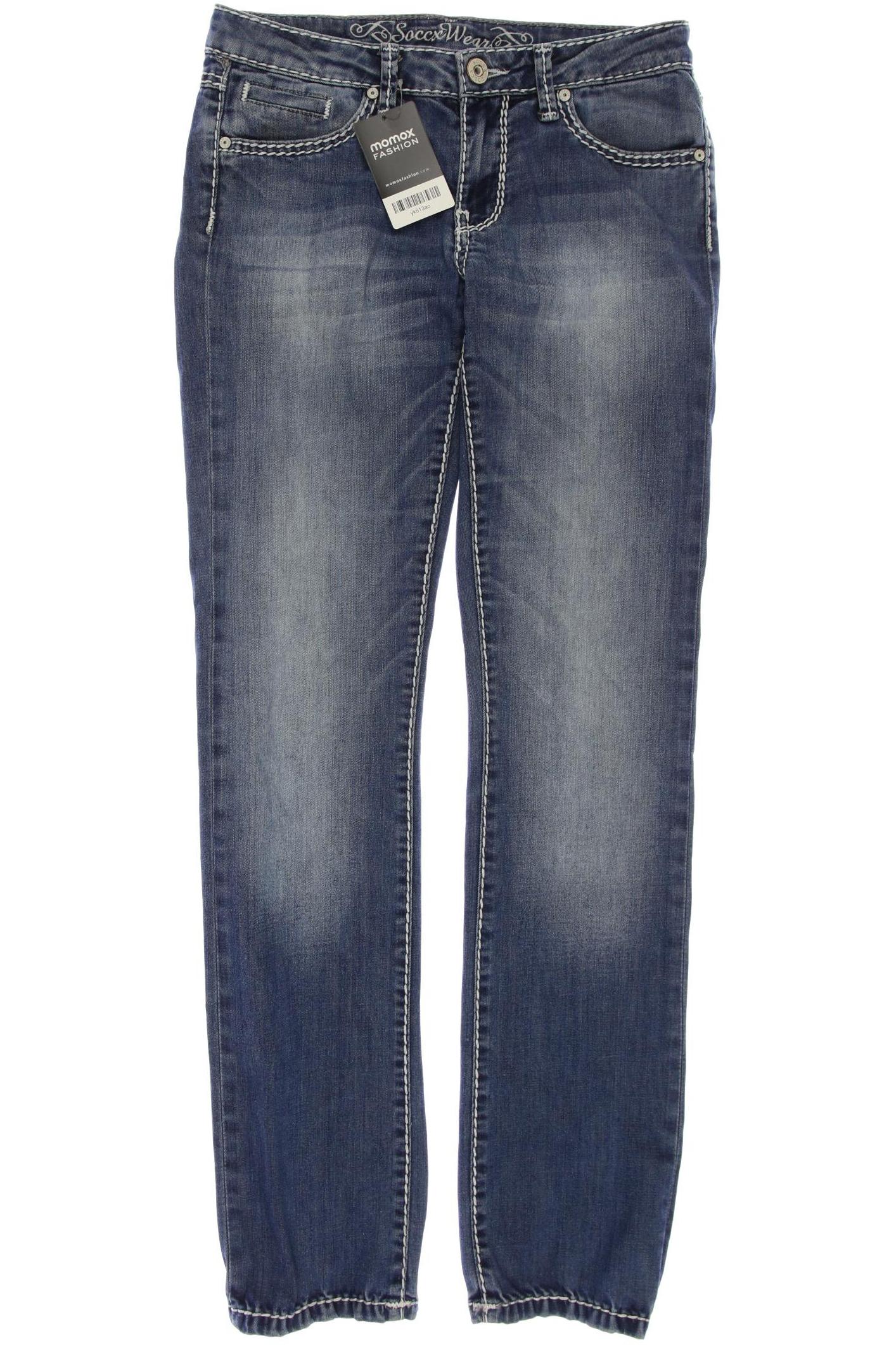 

SOCCX Damen Jeans, blau