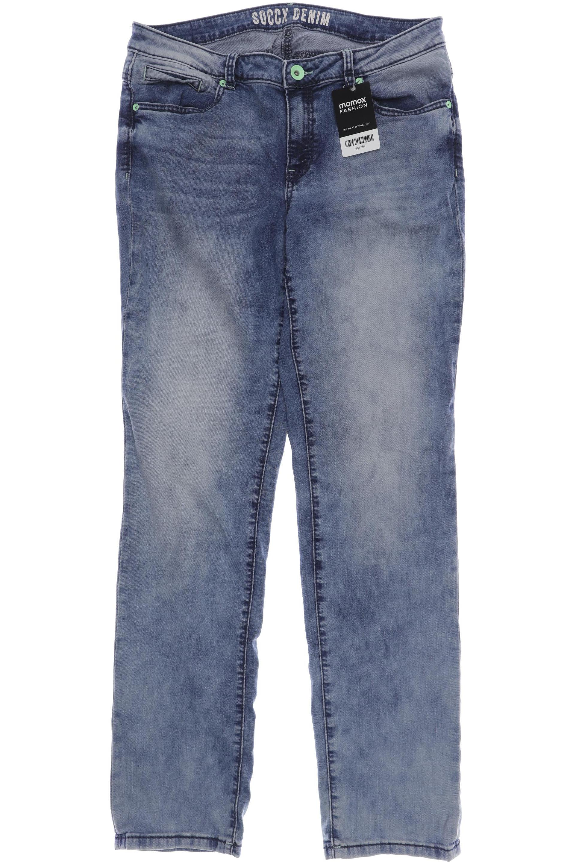 

SOCCX Damen Jeans, blau