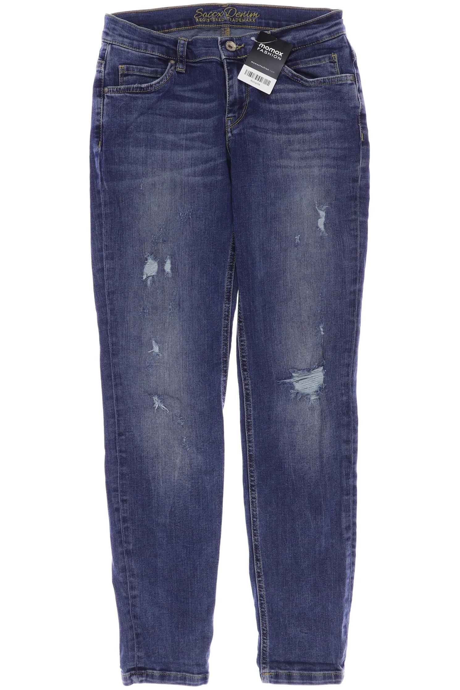 

Soccx Damen Jeans, blau, Gr. 38