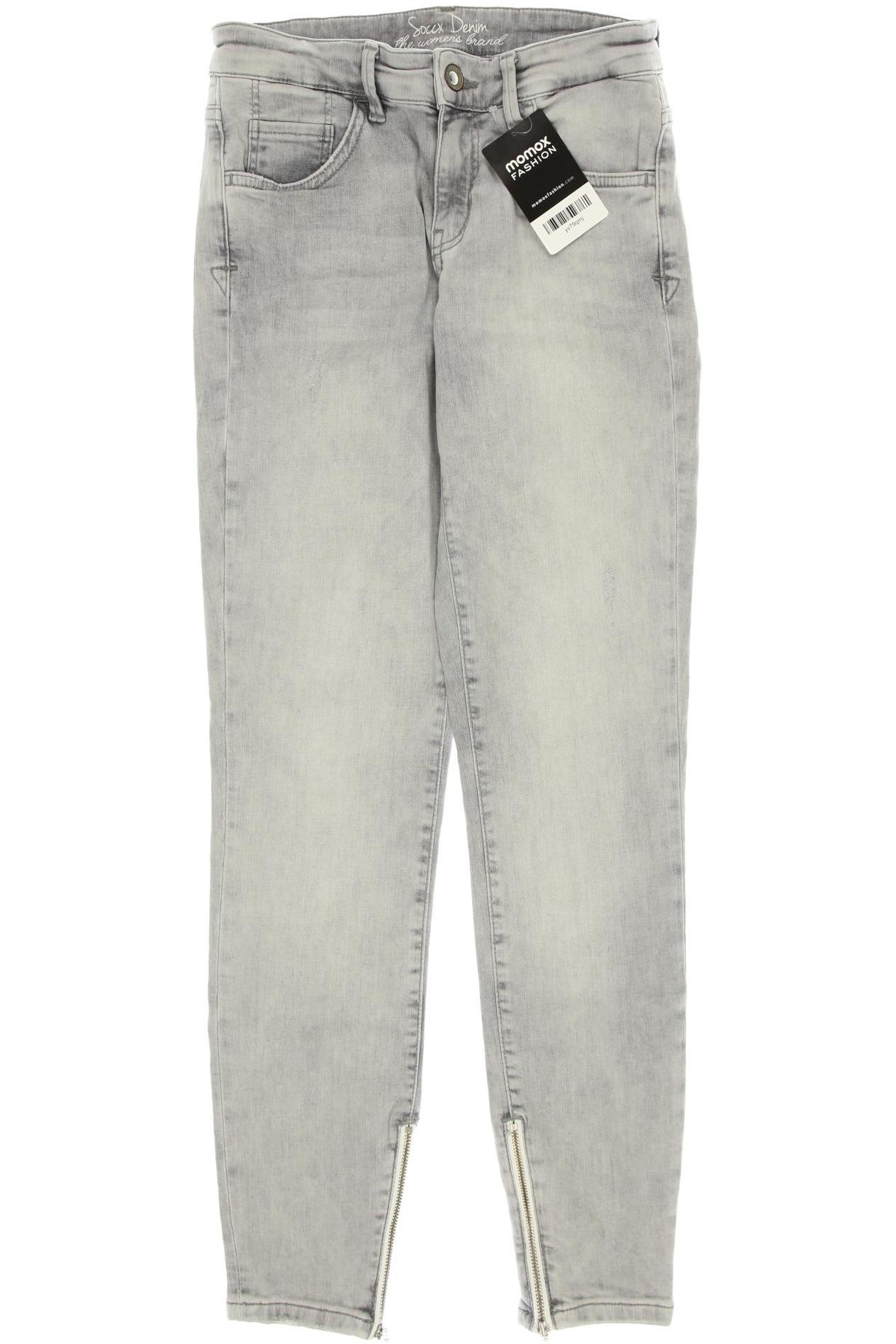 

SOCCX Damen Jeans, grau