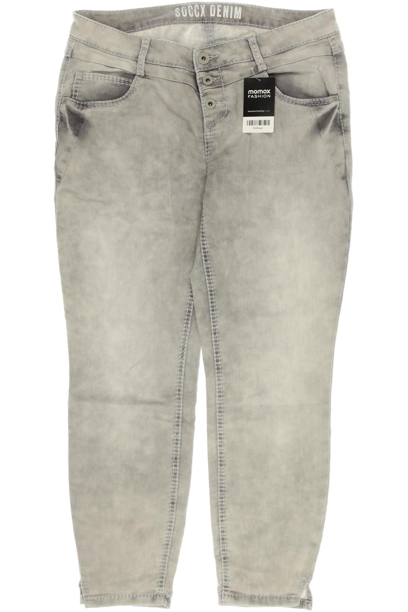 

Soccx Damen Jeans, grau, Gr. 32