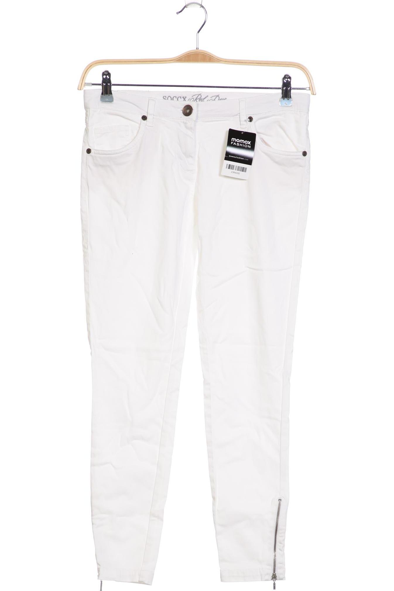 

Soccx Damen Jeans, weiß, Gr. 28