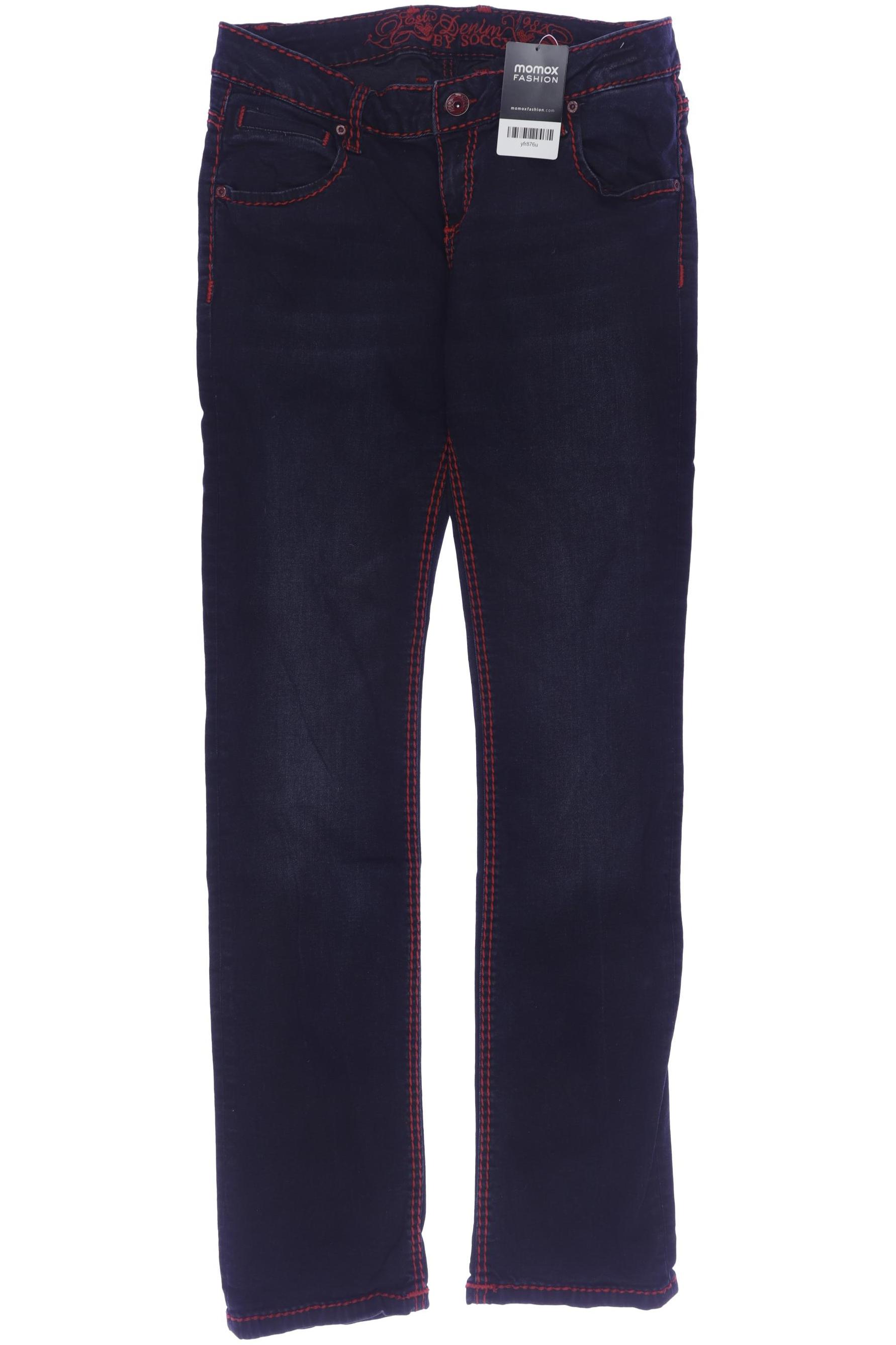 

Soccx Damen Jeans, marineblau, Gr. 31