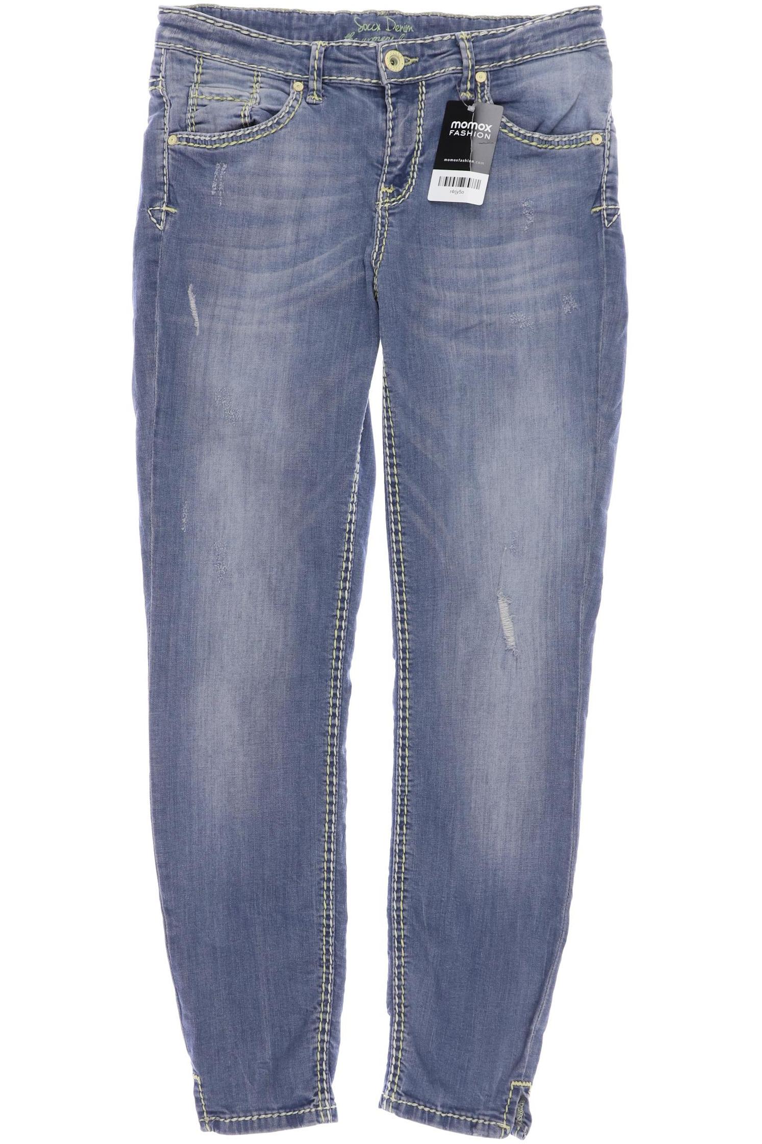 

Soccx Damen Jeans, blau, Gr. 30
