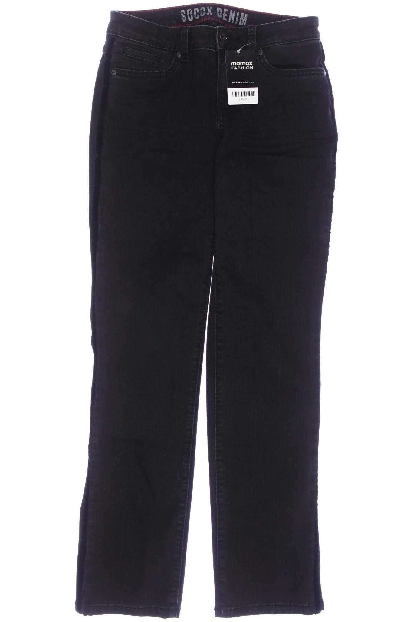 

Soccx Damen Jeans, schwarz, Gr. 27